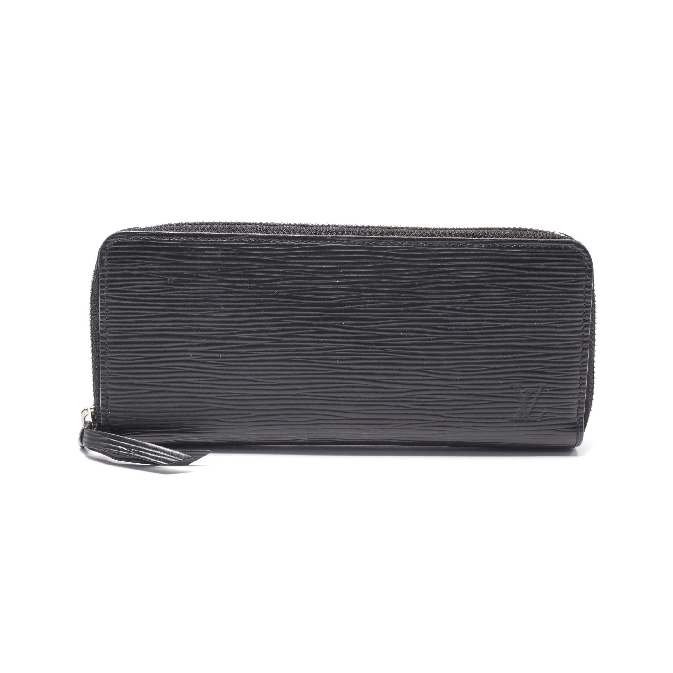 Louis Vuitton Louis Vuitton Portefeuil Clemence Epi Noir Round Zipper Long Wallet Leather Black Size ONE SIZE - 1 Thumbnail