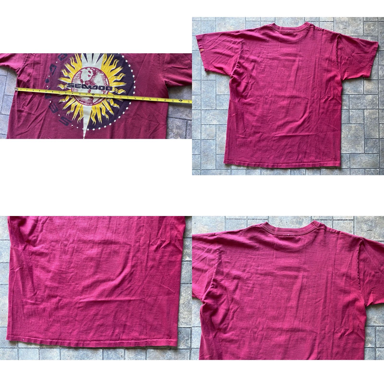 Vintage VINTAGE SD Sport T-Shirt Red Sea-Doo Men L Short Sleeve Sports Shirt Red Sea-Doo Vintage Mens L Size US L / EU 52-54 / 3 - 9 Thumbnail