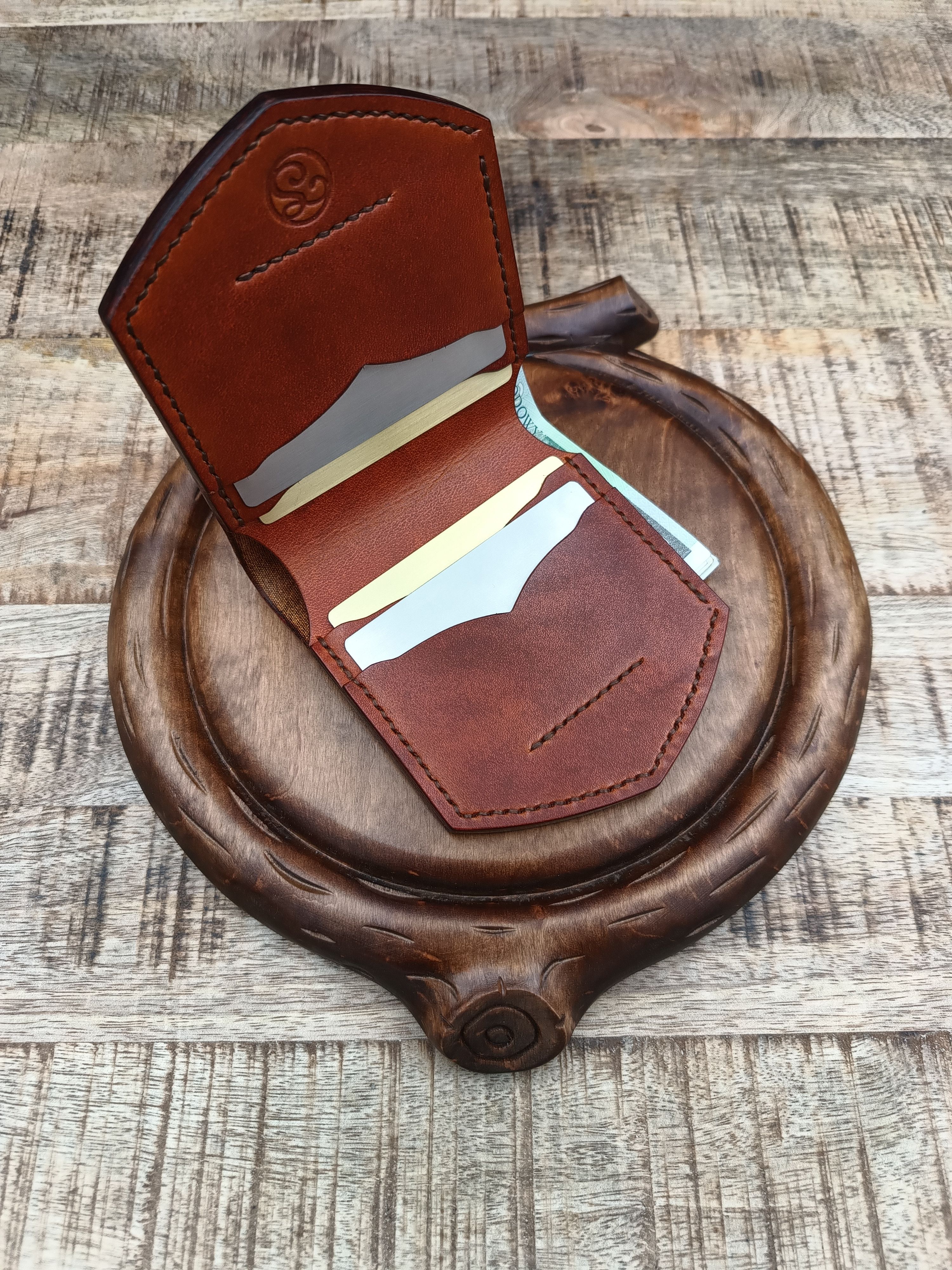 Other Handmade top grain leather wallet cardholder Size ONE SIZE - 5 Thumbnail
