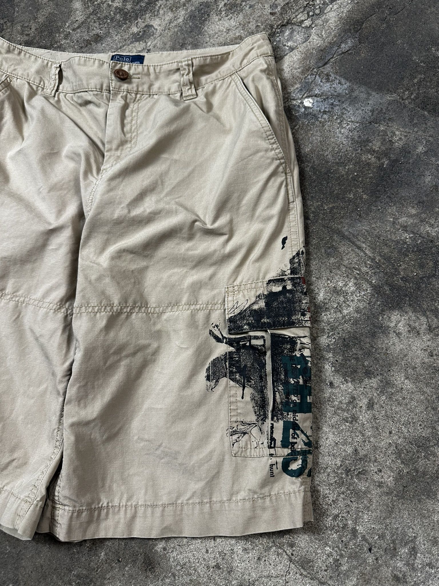 Polo Ralph Lauren Vintage Y2k Polo Ralph Lauren Cargo Shorts Size US 30 / EU 46 - 3 Thumbnail