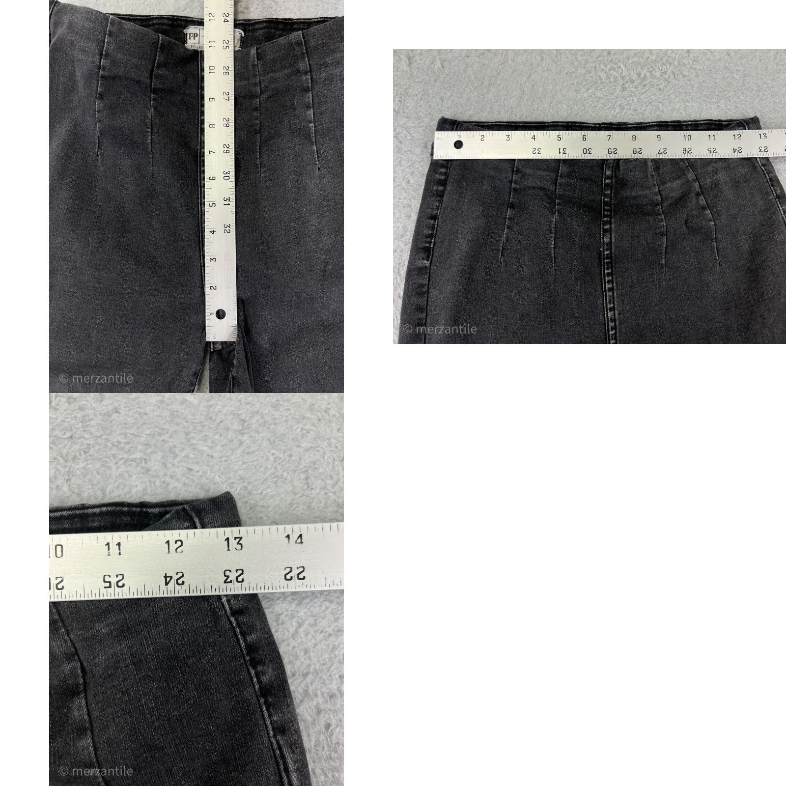 Free People Free People Jeans Women's 26 Black Bootcut Western Pull On Cotton Blend High-Rise Corduroy Inseam 24 in Women Mens Size 26" / US 2 / IT 38 - 9 Thumbnail