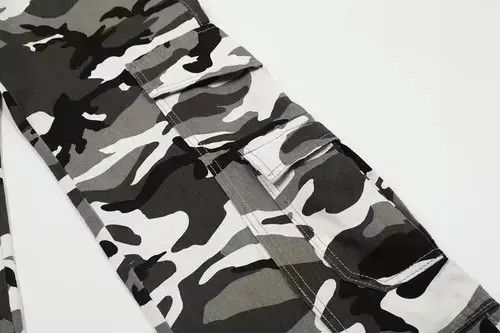 Designer camo baggy pattern flared cargo pants Size US 32 / EU 48 - 3 Thumbnail
