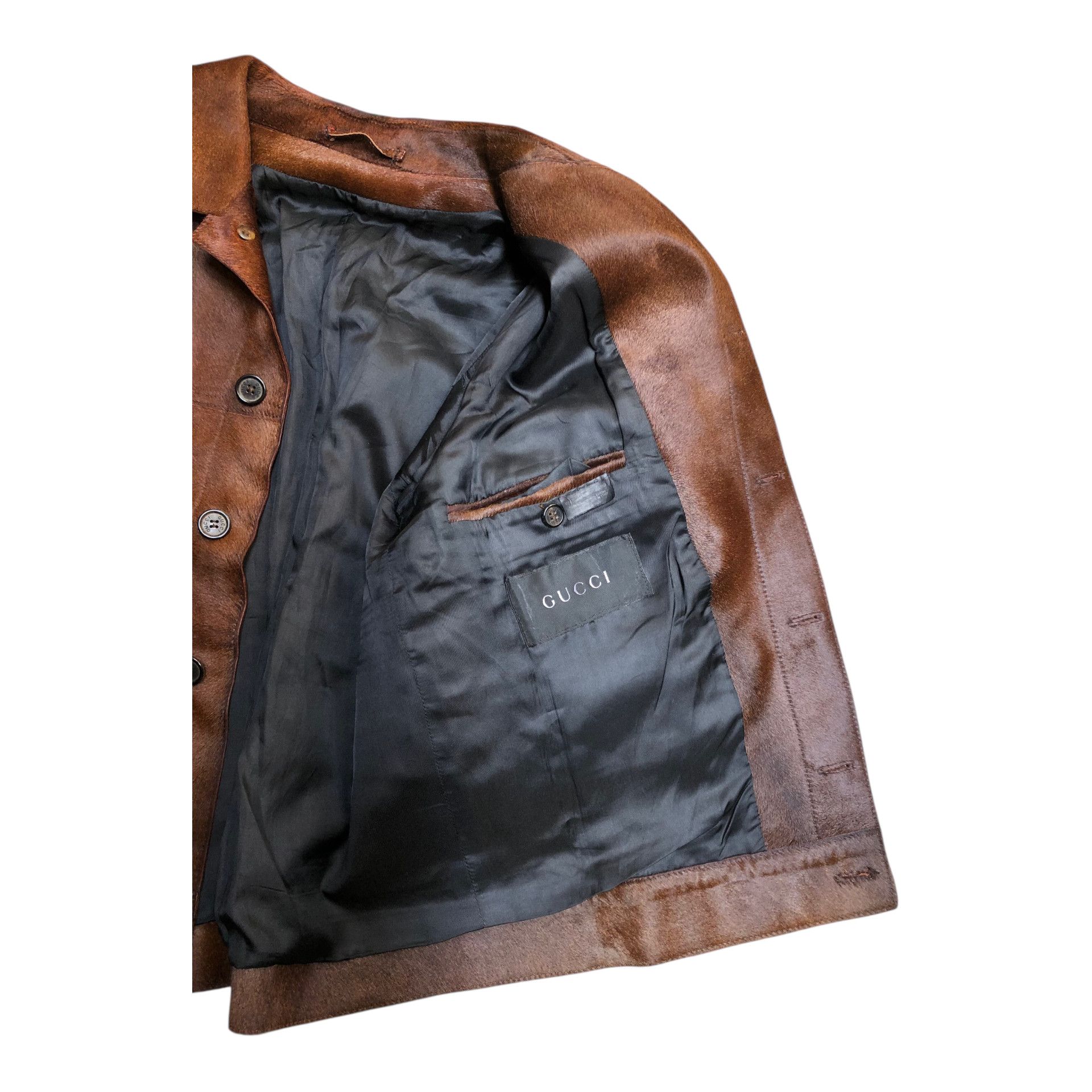 Gucci 🔥💯Rare GUCCI by TOM FORD Pony Hair Jacket A/W00' Runaway Size US M / EU 48-50 / 2 - 9 Thumbnail