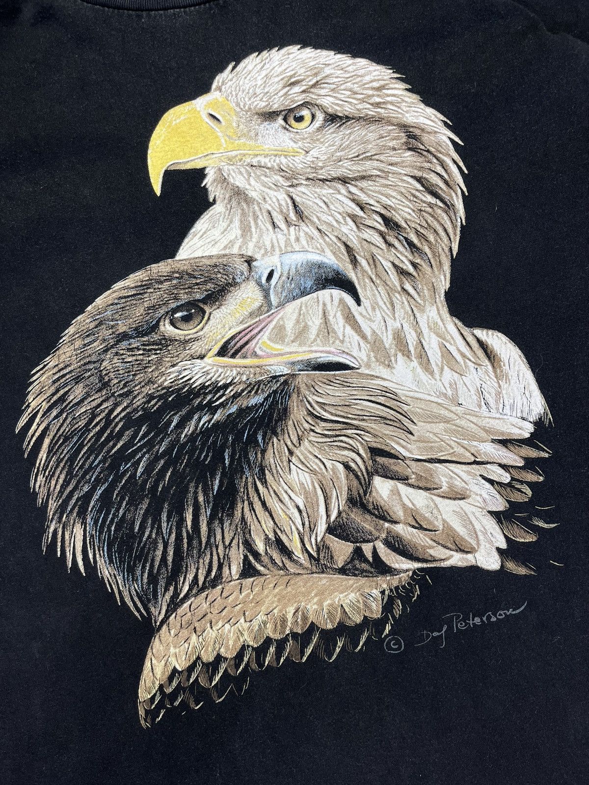 Vintage Vintage 90s Hawk nature graphic tee Size US XL / EU 56 / 4 - 5 Thumbnail