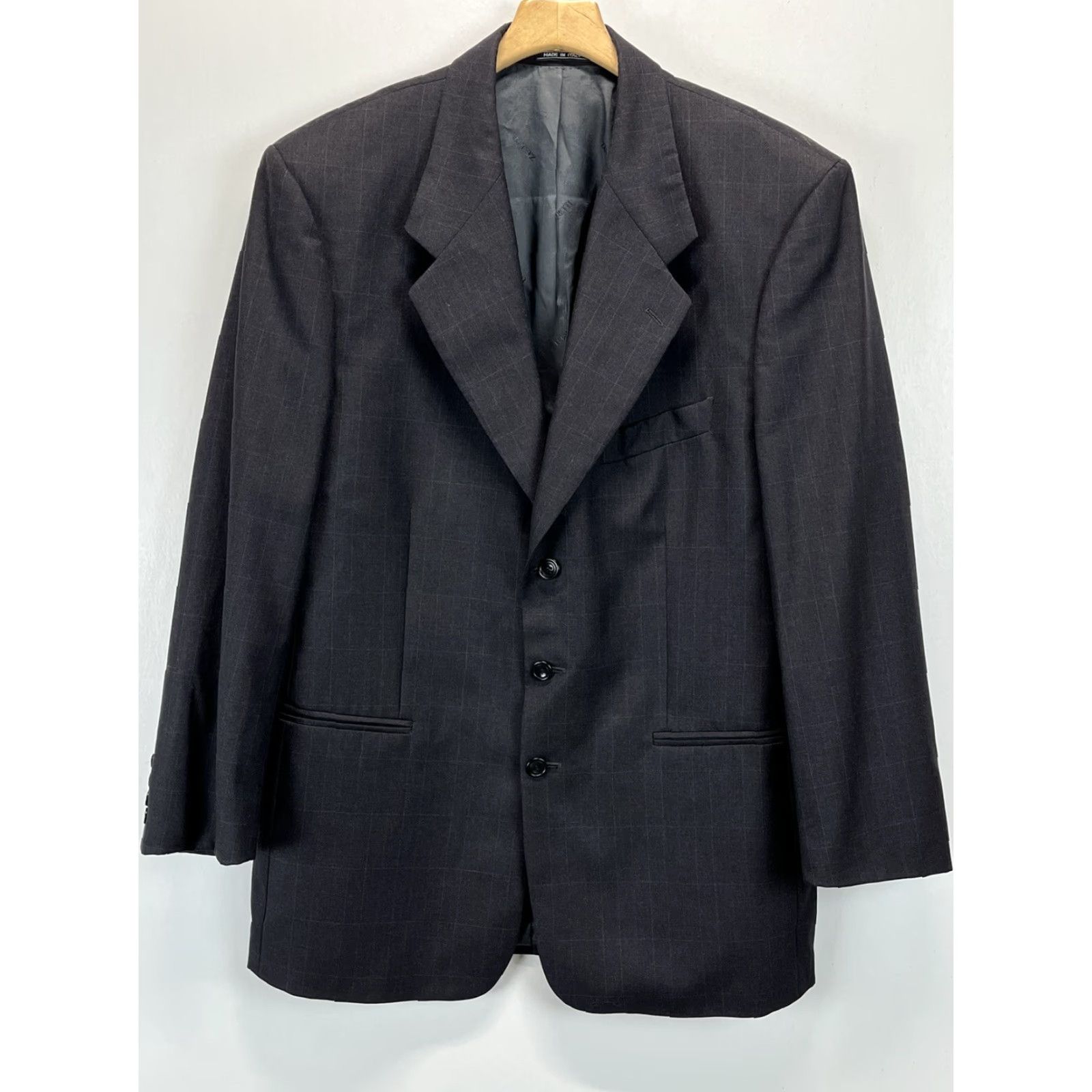 Ermenegildo Zegna Ermenegildo Zegna Zanetti Blazer Sport Coat Sz 54L GUC Check Super 100’s Wool Size 54R - 2 Thumbnail