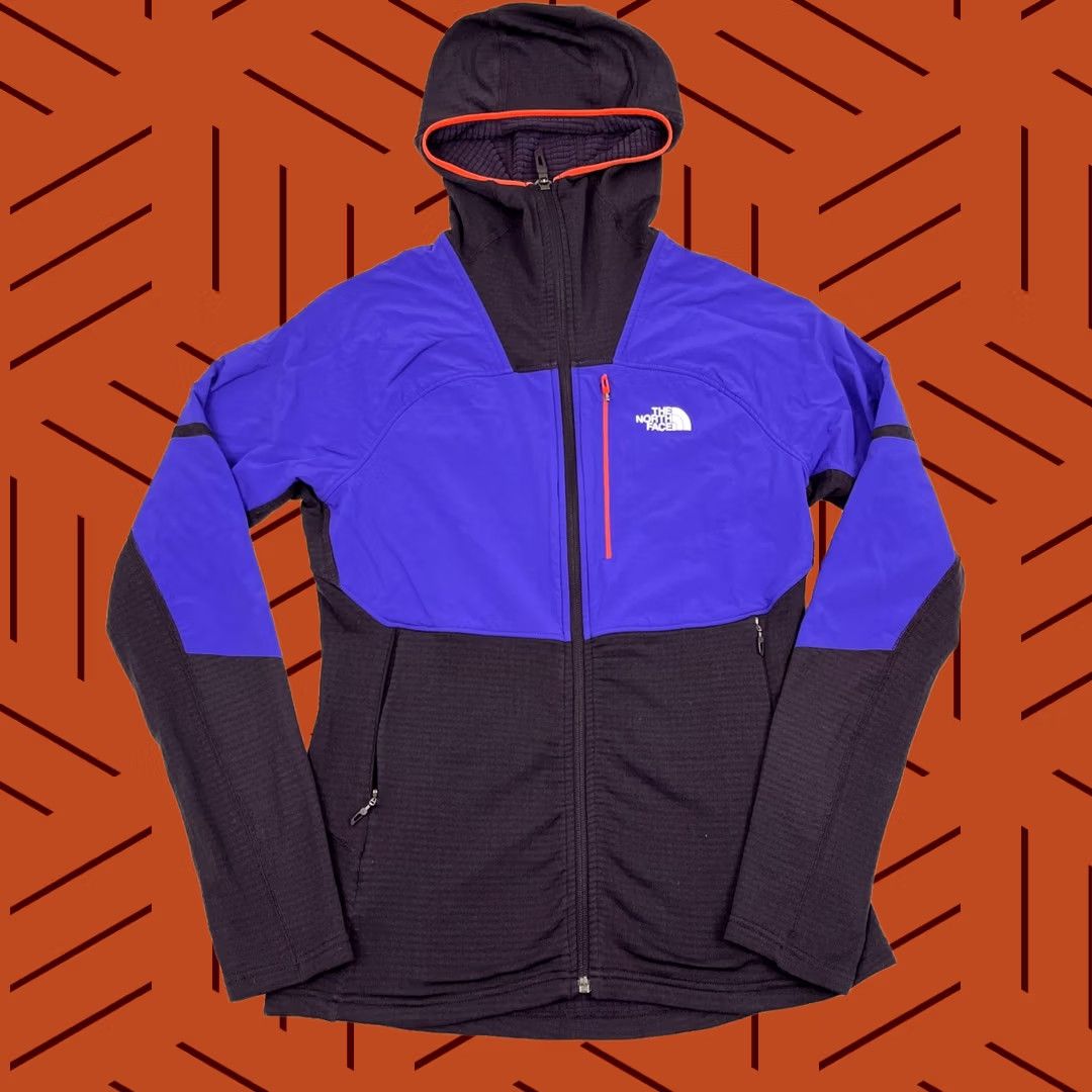 The North Face The North Face Progressor Power Grid Fleece Hoodie Womens S Purple Polartec Hike Size S / US 4 / IT 40 - 1 Thumbnail