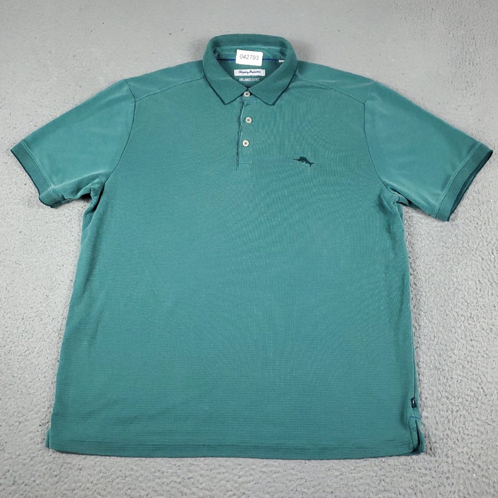 Tommy Bahama VINTAGE Tommy Bahama Polo Shirt Mens Large Green Marlin Casual Short Sleeve Size US L / EU 52-54 / 3 - 3 Thumbnail