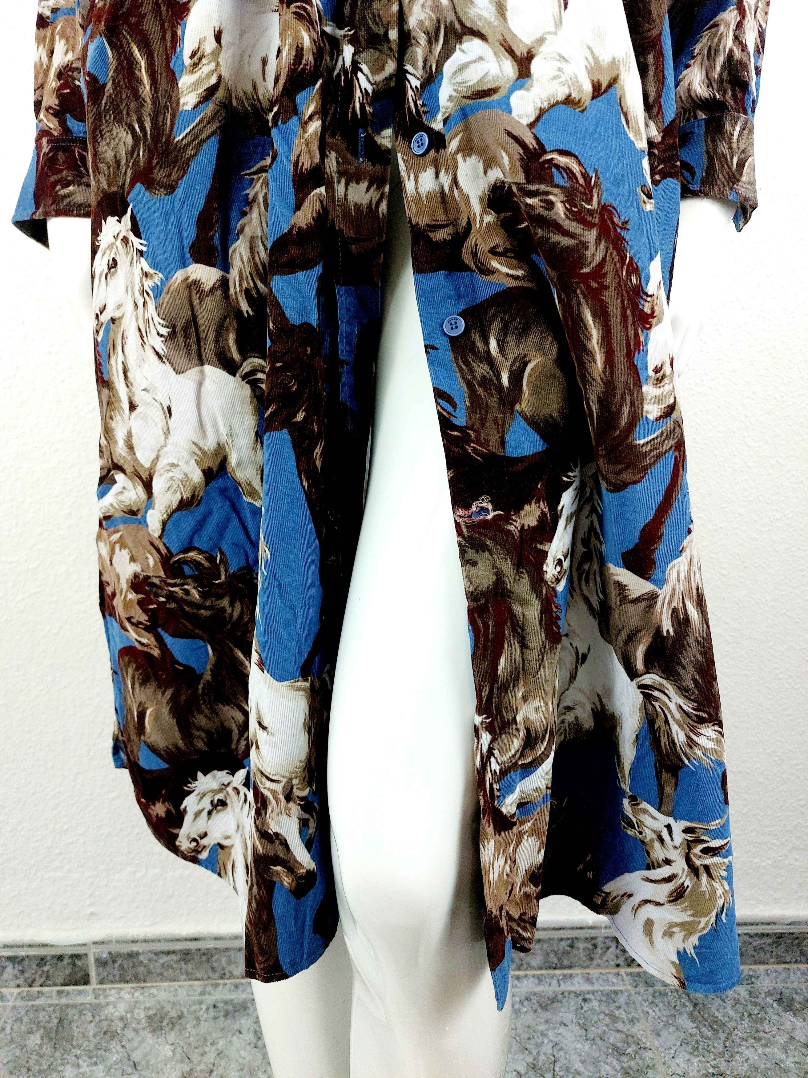 Kenzo KENZO Women's Chevaux Horse Cowboy Denim Tunc Dress Size M / US 6-8 / IT 42-44 - 11 Thumbnail