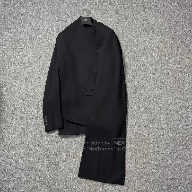 Dior Dior Black scarf bib suit Size 46R - 3 Thumbnail
