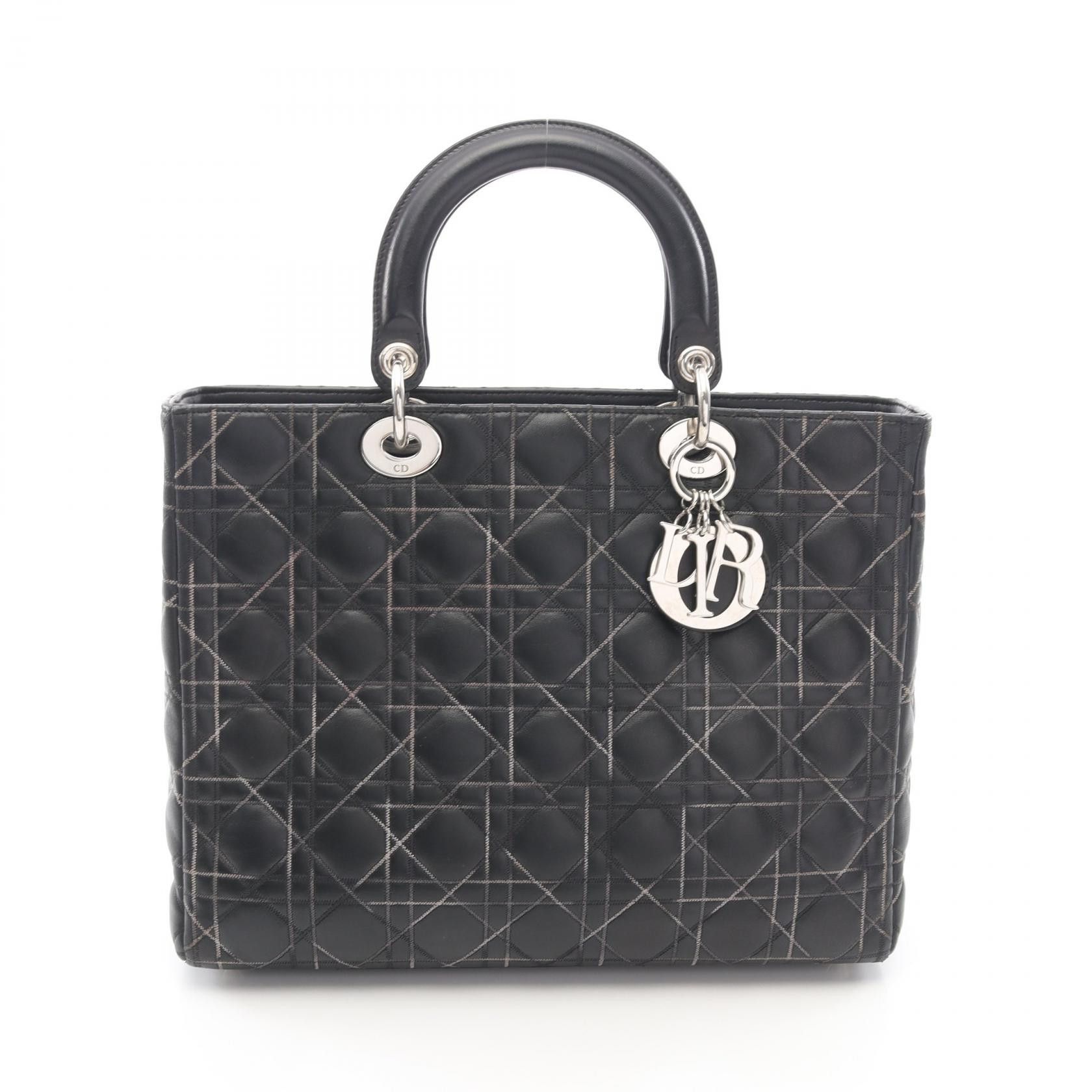Dior Dior Dior Lady Dior Leather Handbag Leather Handbag DUTY FREE for USA Size ONE SIZE - 1 Thumbnail