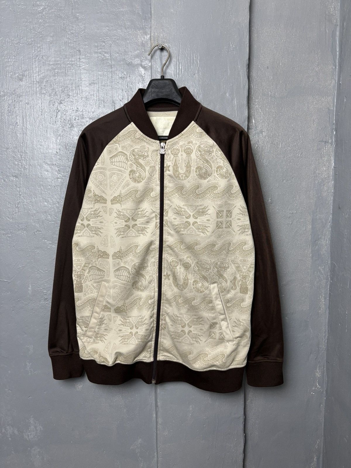 Stussy RARE Vintage 90's Stussy Aztec Design Track Jacket Size US M / EU 48-50 / 2 - 1 Thumbnail