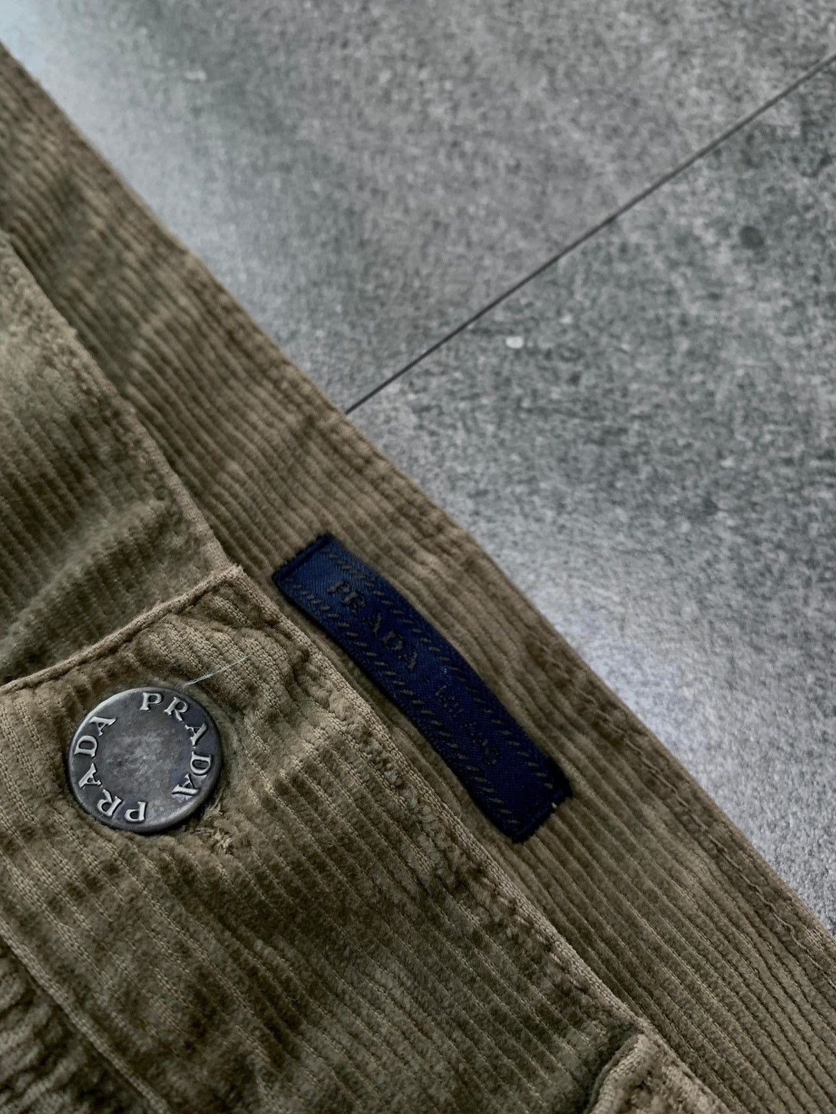 Prada Corduroy Tight Pants Size US 31 - 6 Thumbnail