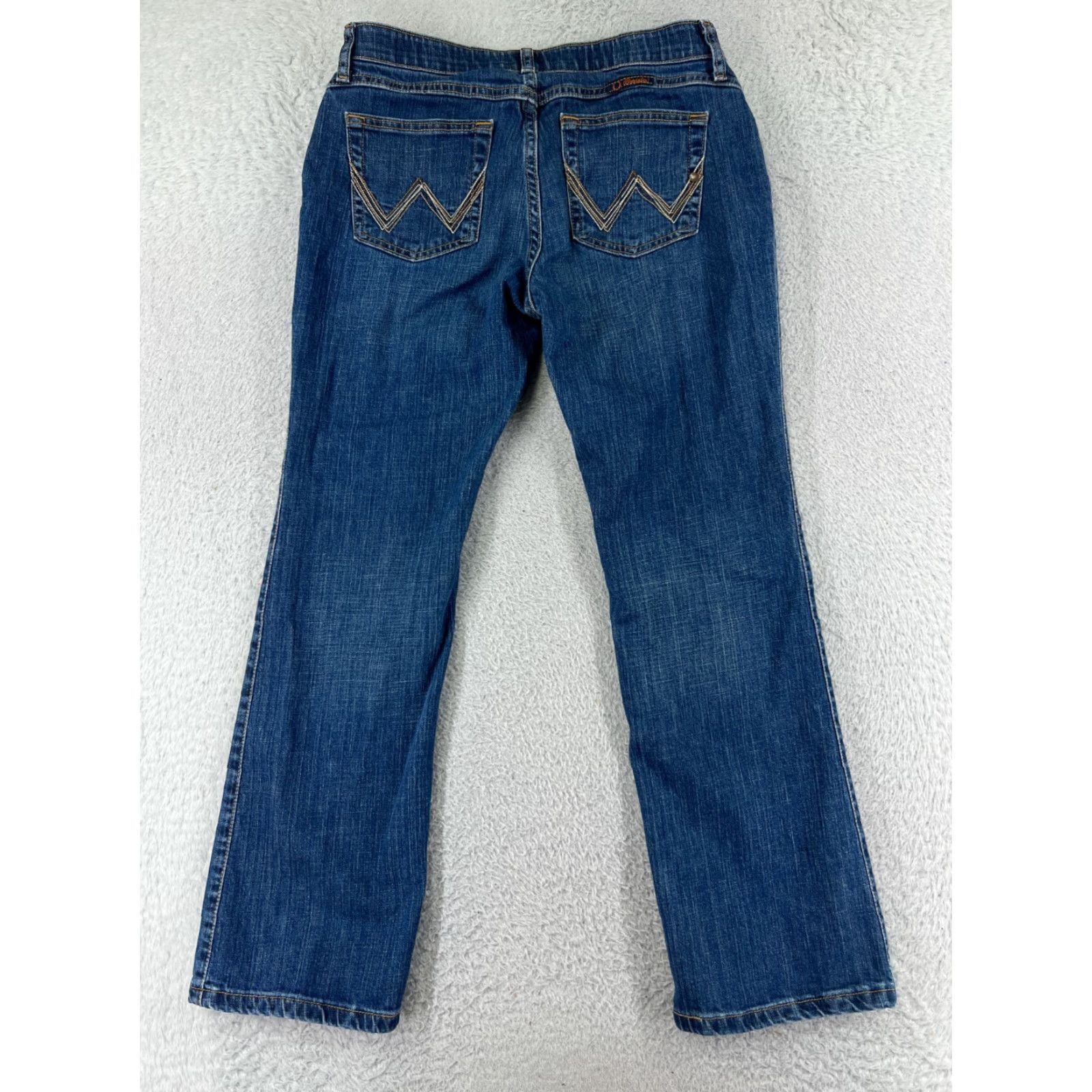 Wrangler Wrangler Women's Denim Jeans Bootcut Medium Wash 28W Vintage 2000s Classic Cotton Size 30" / US 8 / IT 44 - 2 Thumbnail