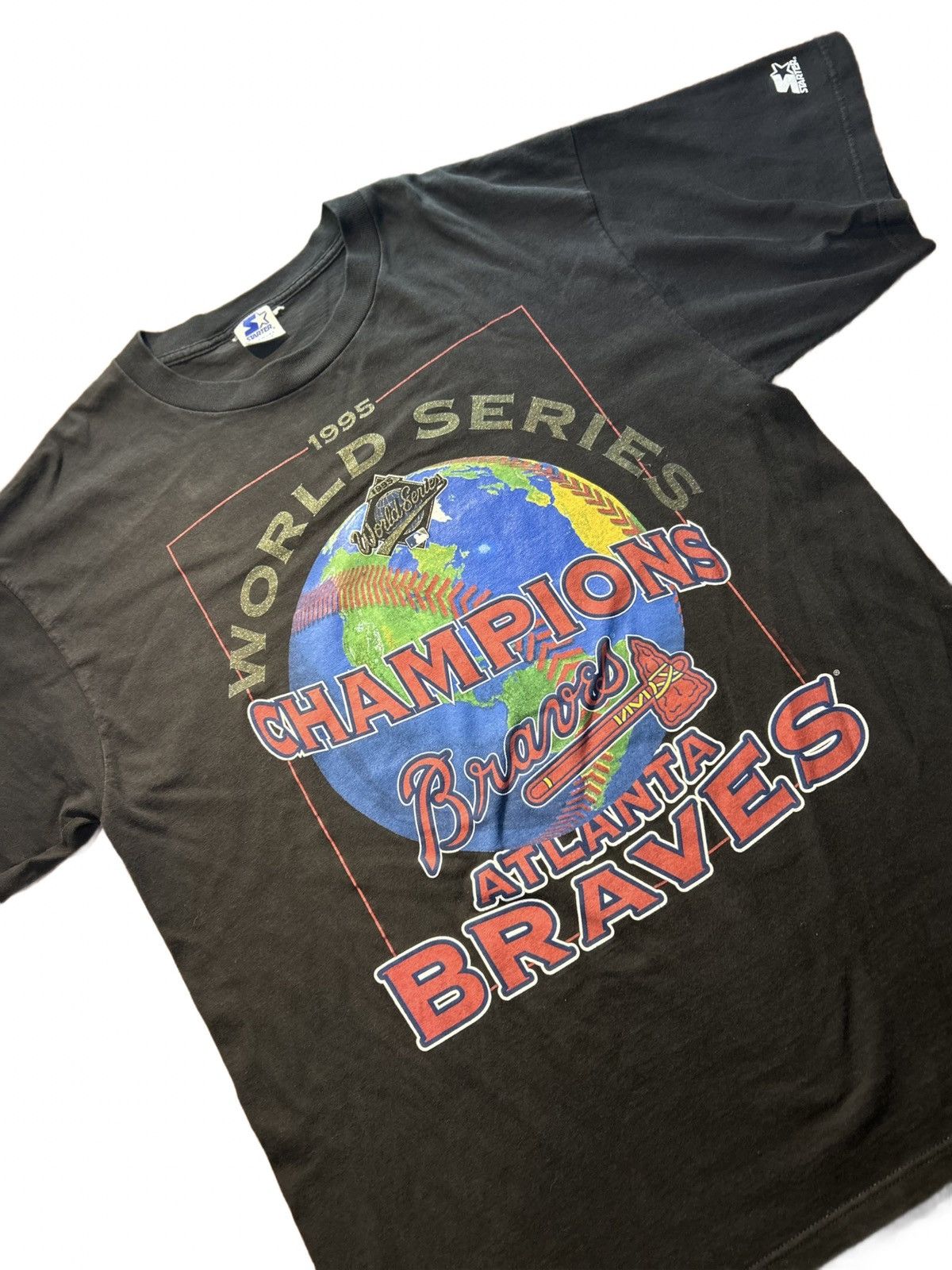 Starter Vintage 1995 Atlanta Braves World Series Champs Starter Tee Size US L / EU 52-54 / 3 - 4 Thumbnail