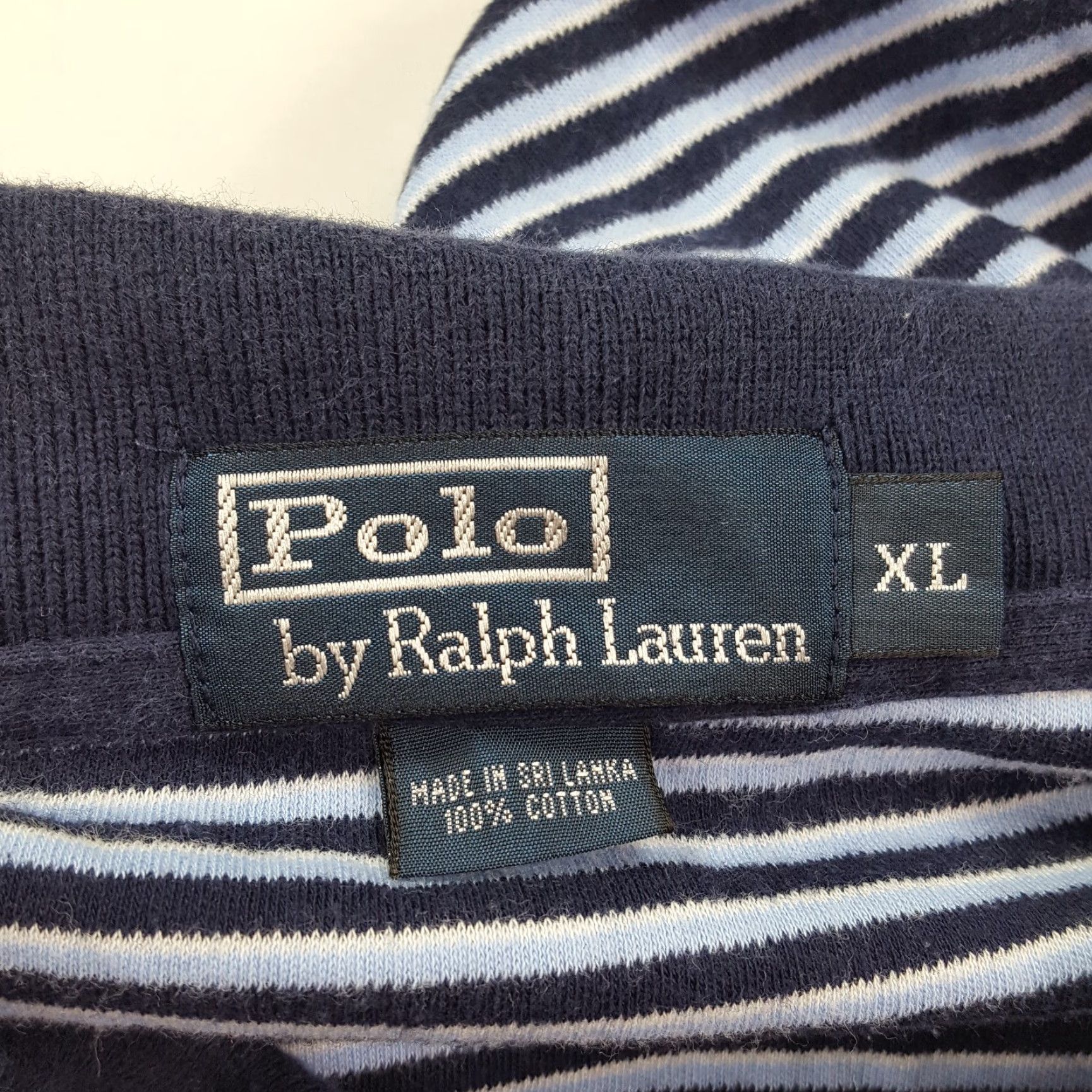 Polo Ralph Lauren VINTAGE Polo Ralph Lauren Polo Shirt Striped Short Sleeve Men's XL Surf Preppy 90s Casual Sports Golf Outdoor Retro Size US XL / EU 56 / 4 - 5 Thumbnail