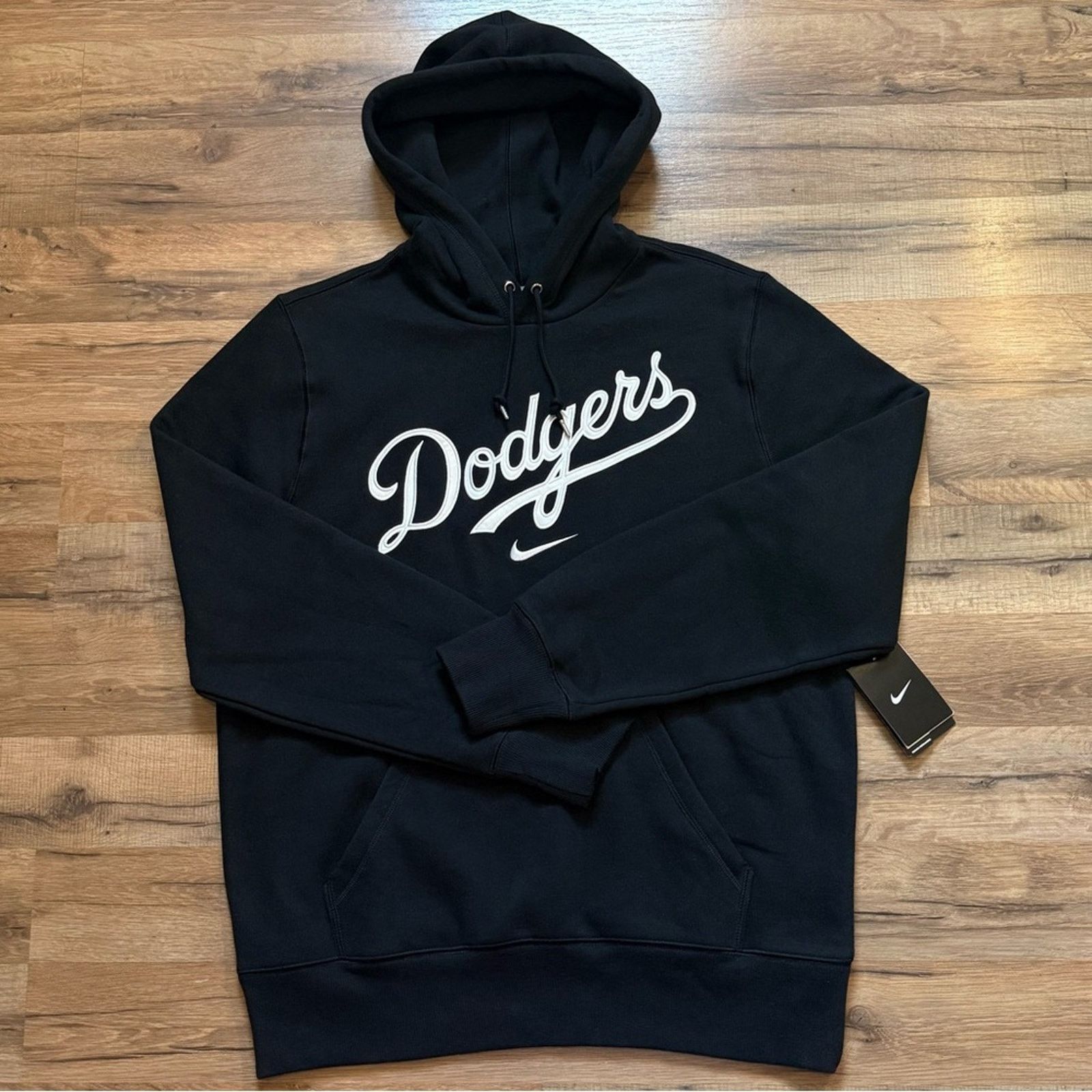 Nike 2012 Nike Team LA Dodgers Center Swoosh Hoodie Sweatshirt Size US L / EU 52-54 / 3 - 3 Thumbnail