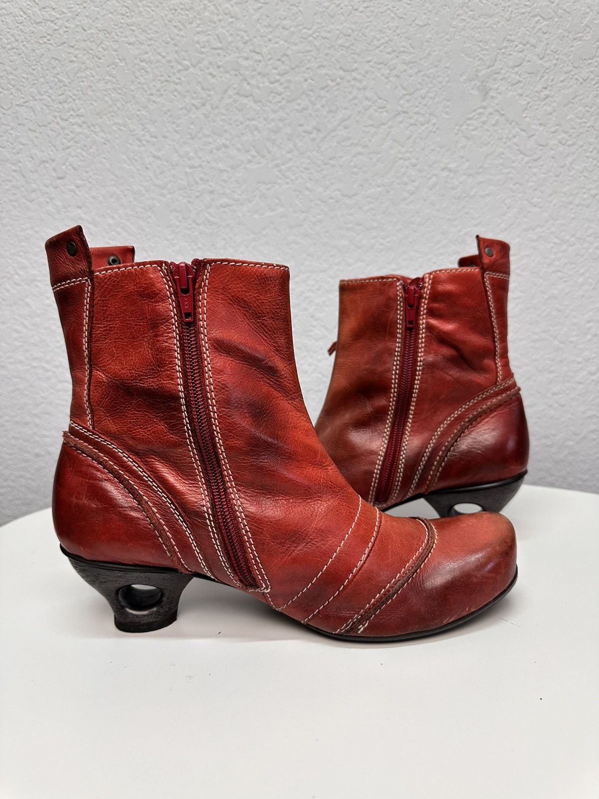 A.S.98 Leather RICK OWENS STYLE AVANT-GARDE Boots BROGUE Guidi LGB Size US 10 / IT 40 - 8 Thumbnail