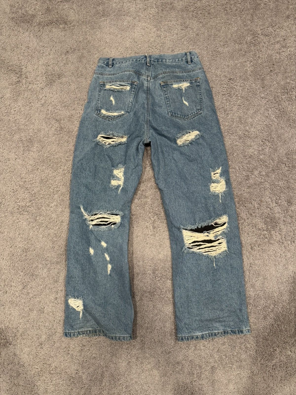 Japanese Brand Destroyed denim jeans Size US 31 - 2 Thumbnail