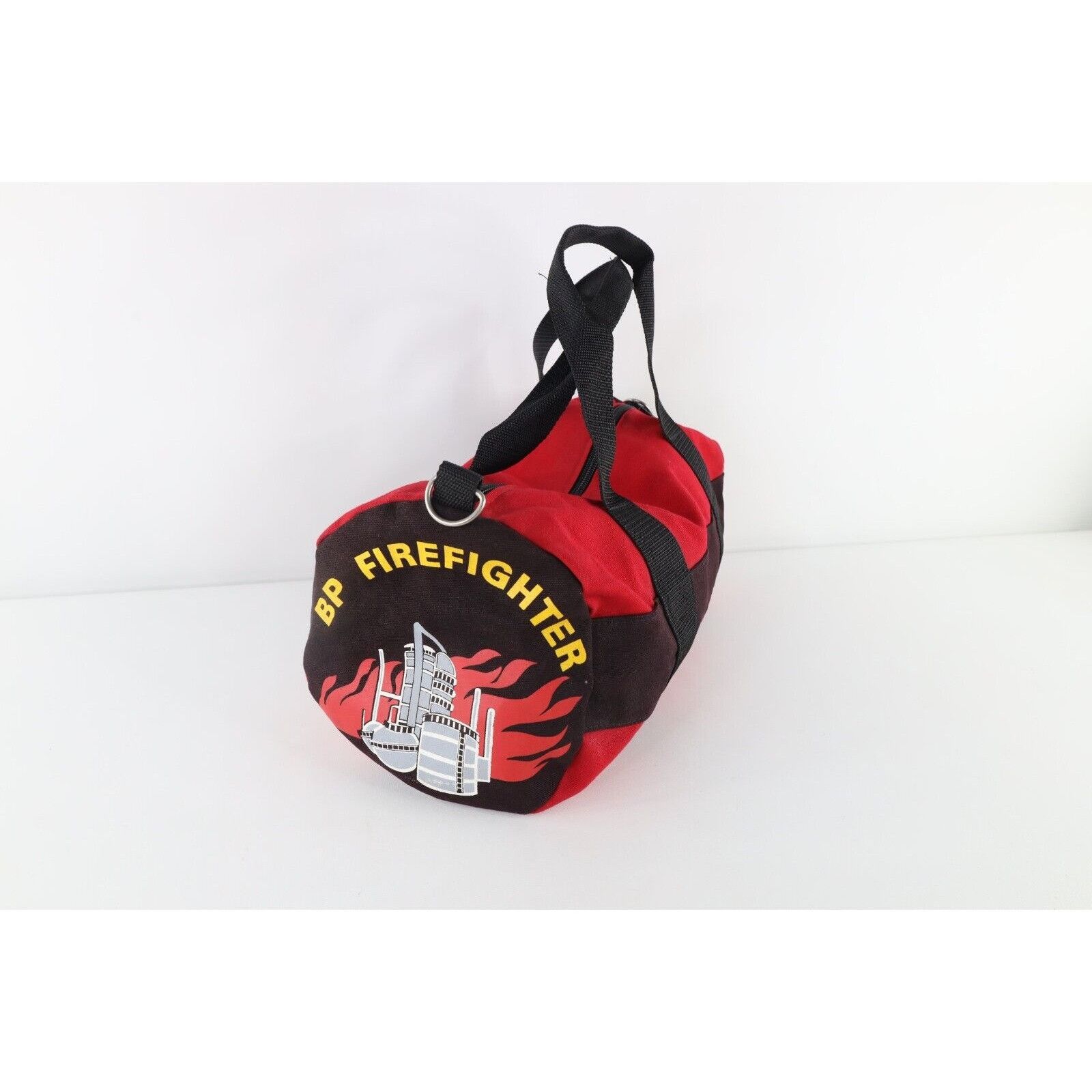 Vintage Vintage 90s Distressed BP Oil Firefighter Handled Duffel Bag Size ONE SIZE - 1 Thumbnail