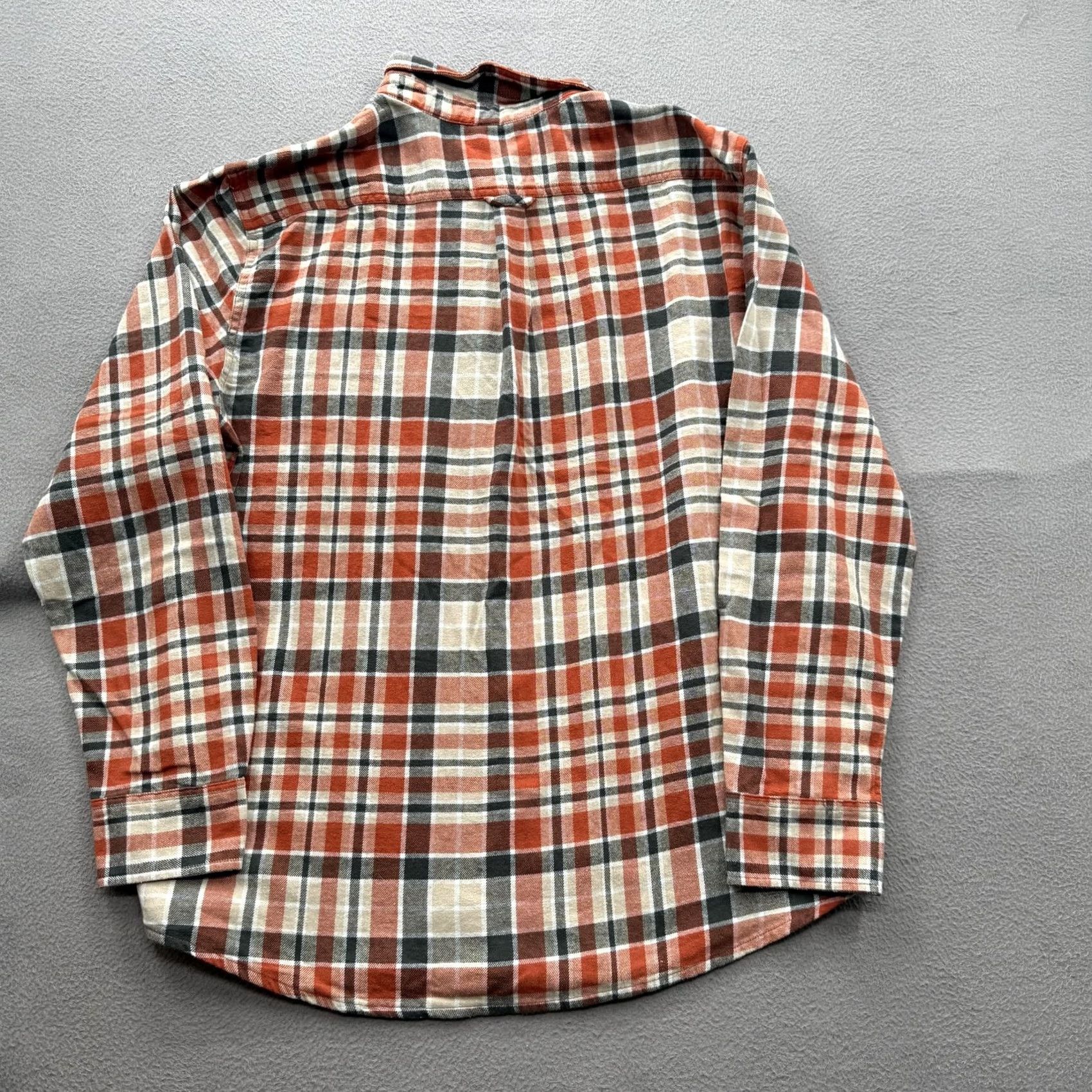 Eddie Bauer Eddie Bauer Shirt Mens XL Orange Clay Plaid Flannel Long Sleeve Button Up Size US XL / EU 56 / 4 - 2 Thumbnail