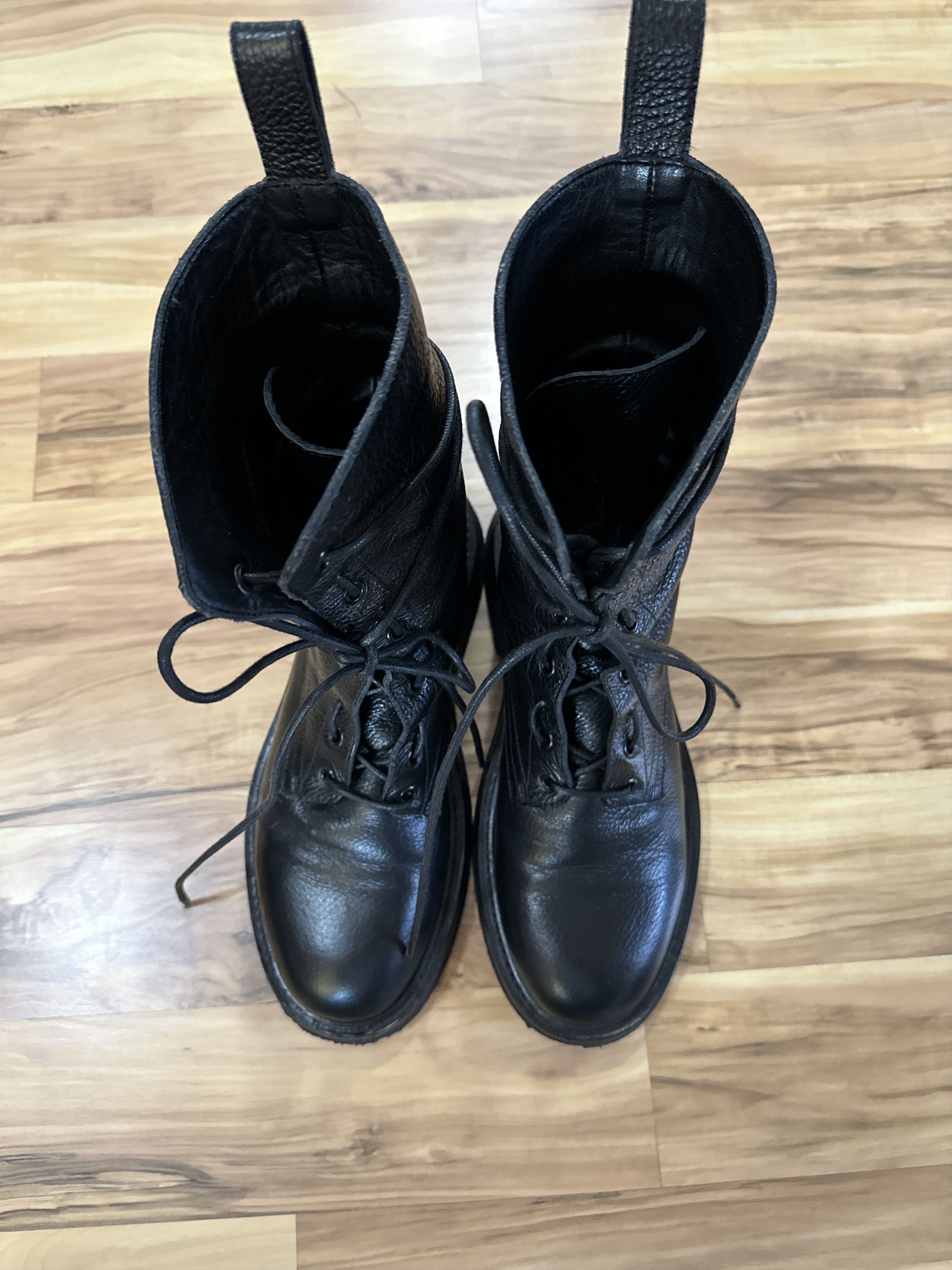 From The First From The First "Lorenzo" Pebbled Leather Boots Size 41 Size US 8 / EU 41 - 4 Thumbnail