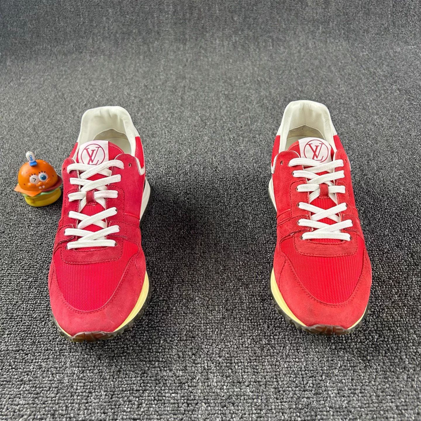 Louis Vuitton Louis Vuitton red clean sneakers women's 36.5 Size US 5.5 / IT 35.5 - 2 Thumbnail
