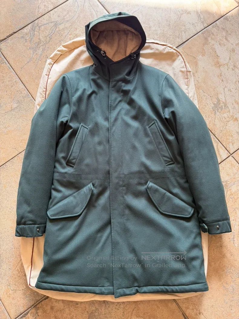 Loro Piana Loro Piana Baby Green Cashmere Cotton Jacket Size US S / EU 44-46 / 1 - 1 Thumbnail