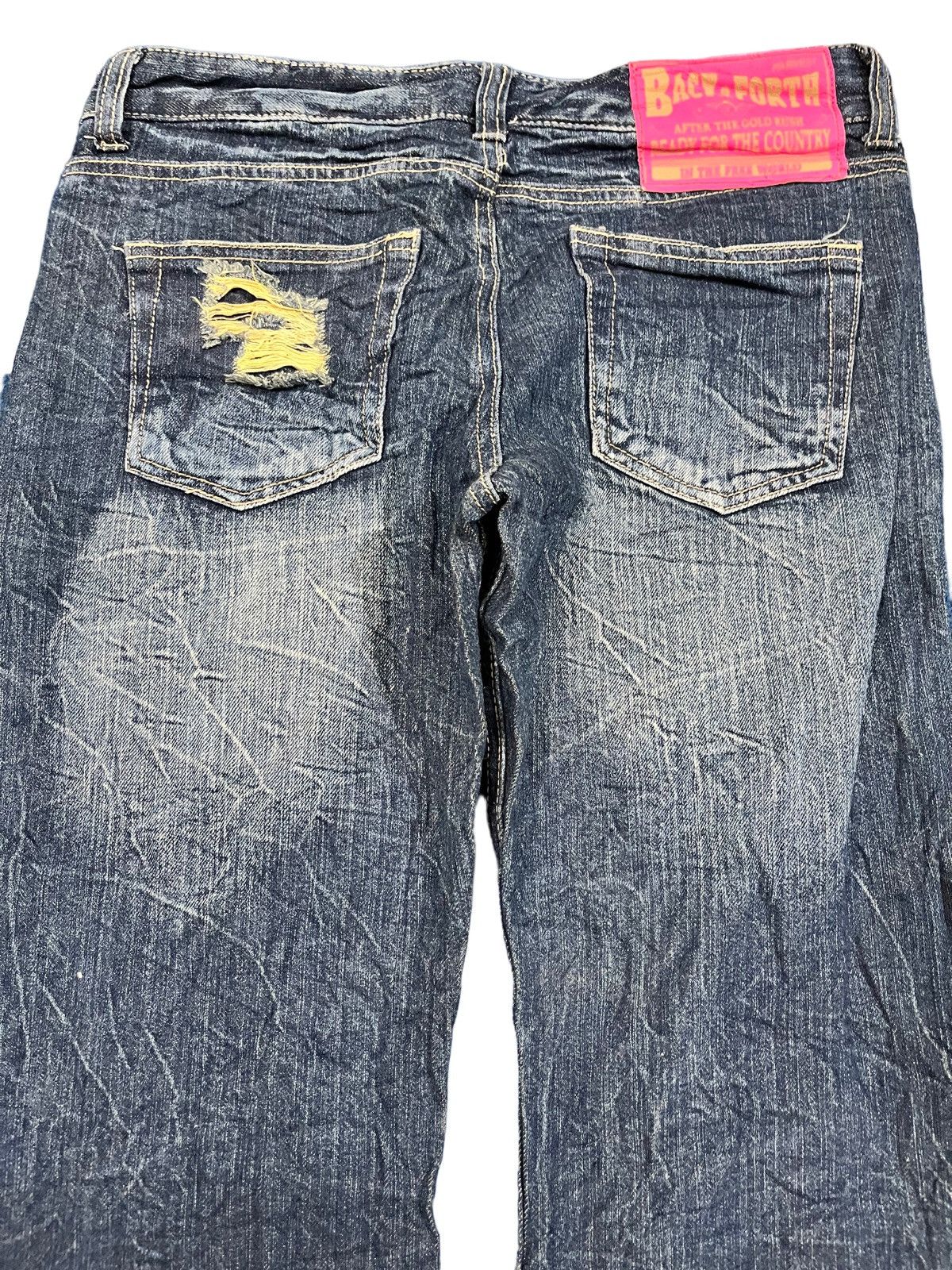Japanese Brand × Vintage Vintage Japanese Brand Punk Embroidded Skull Denim Size US 31 - 6 Thumbnail