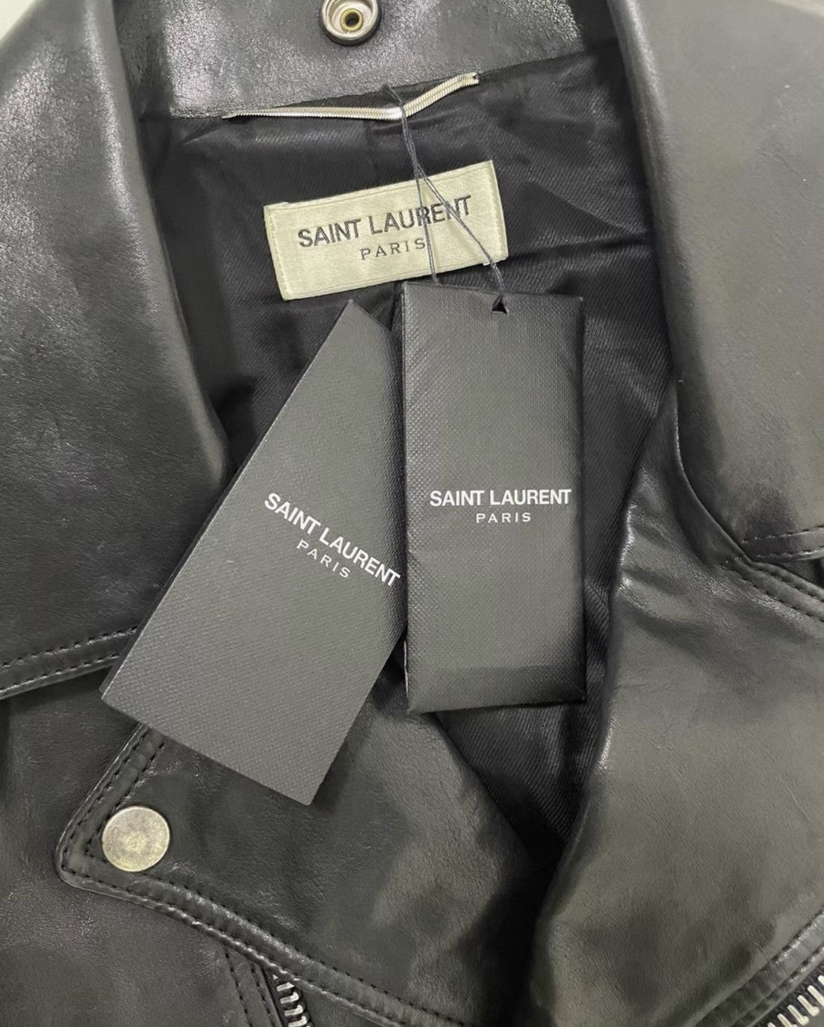 Saint Laurent Paris Saint Laurent Studded Leather Jacket Runway SS2015 Size US S / EU 44-46 / 1 - 9 Thumbnail