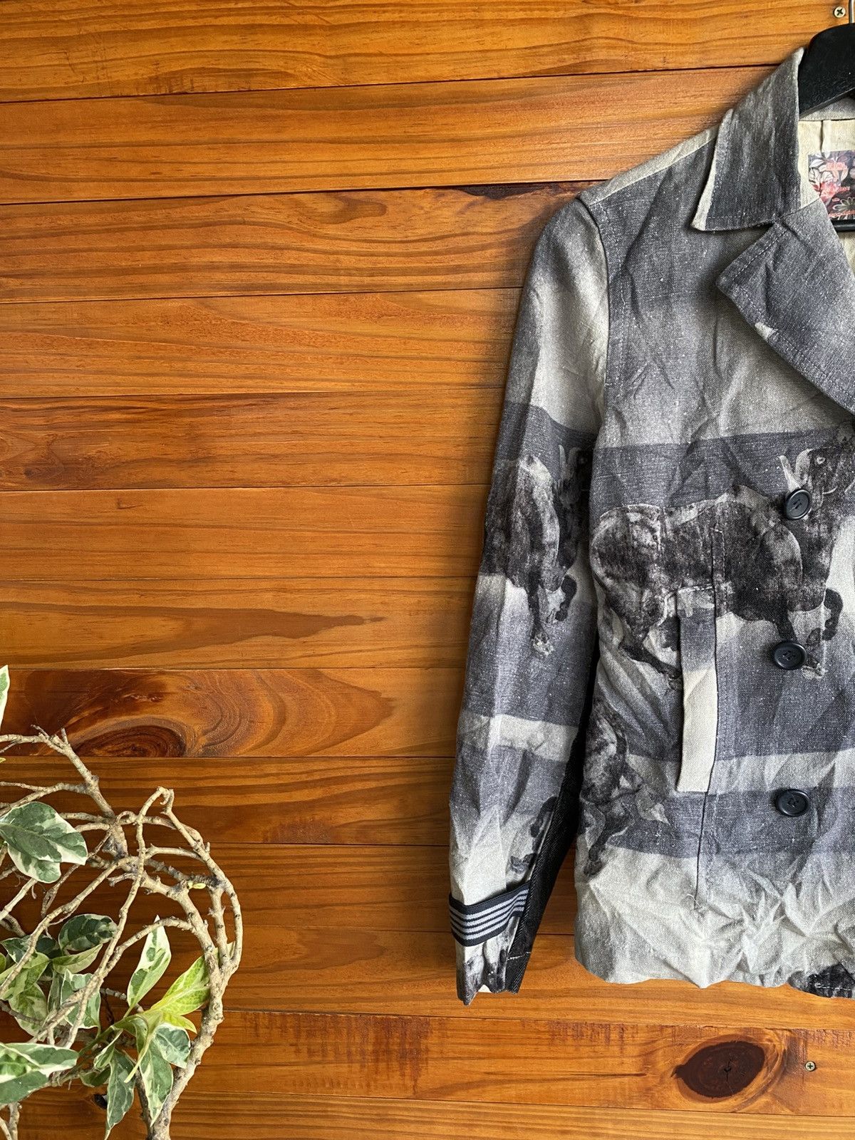 Japanese Brand Coromo by Deco Sugai Hemp Blend Printed – Japanese Artwear Size S / US 4 / IT 40 - 9 Thumbnail