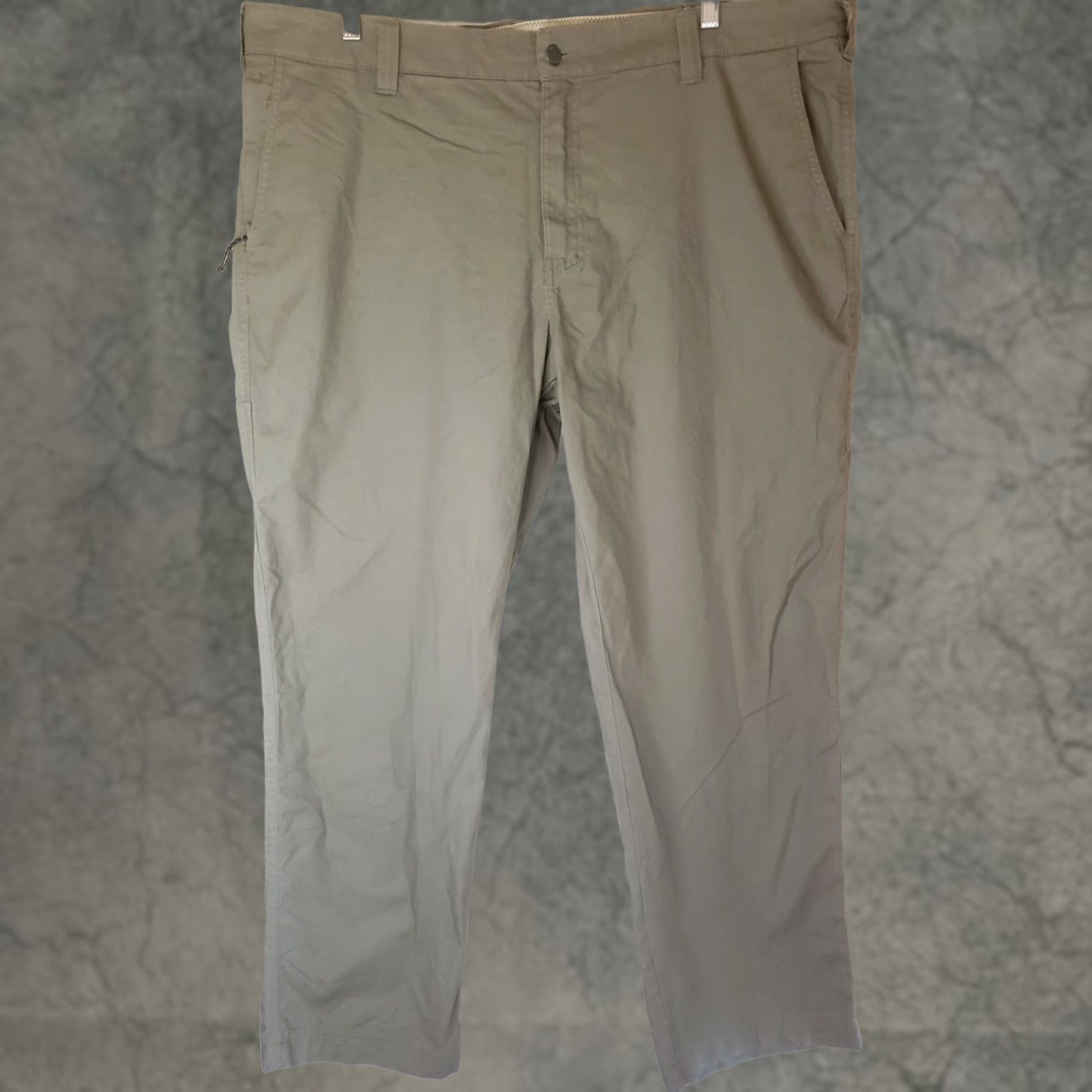 Vintage Columbia Pants Men 42x30 Canvas Khaki Green Zipper Side Pocket 5-Pocket Chino Casual Workwear Regular Straight Shirt? Size US 42 / EU 58 - 1 Thumbnail