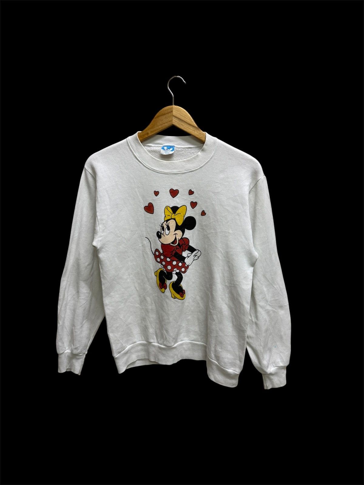 Disney Vintage 1980s White Disney Minnie Mouse Sweatshirt Size S / US 4 / IT 40 - 1 Thumbnail