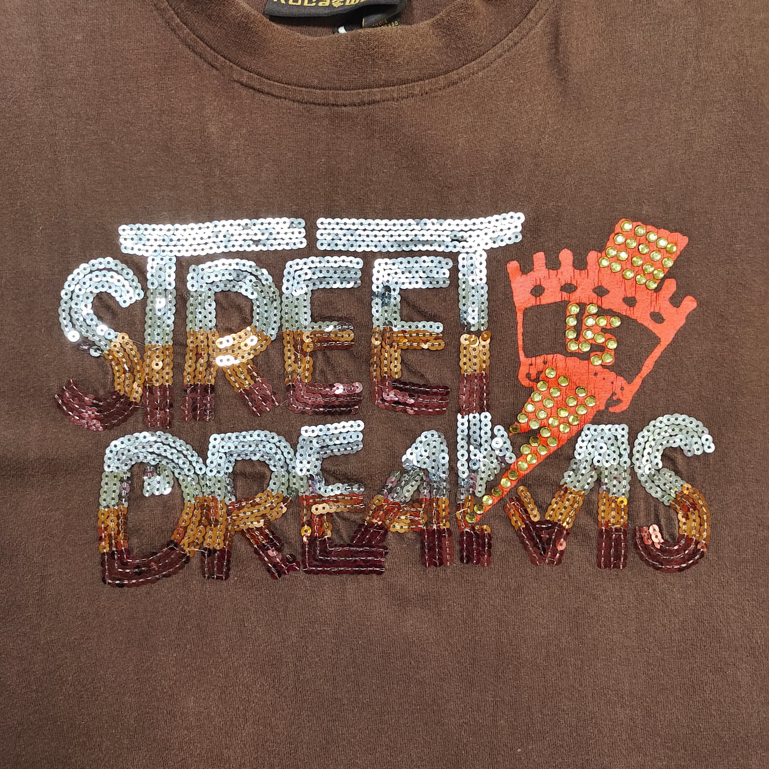 Rocawear Vintage Y2K Rocawear "Street Dreams" Sequin Brown T-Shirt XL Size US XL / EU 56 / 4 - 4 Thumbnail