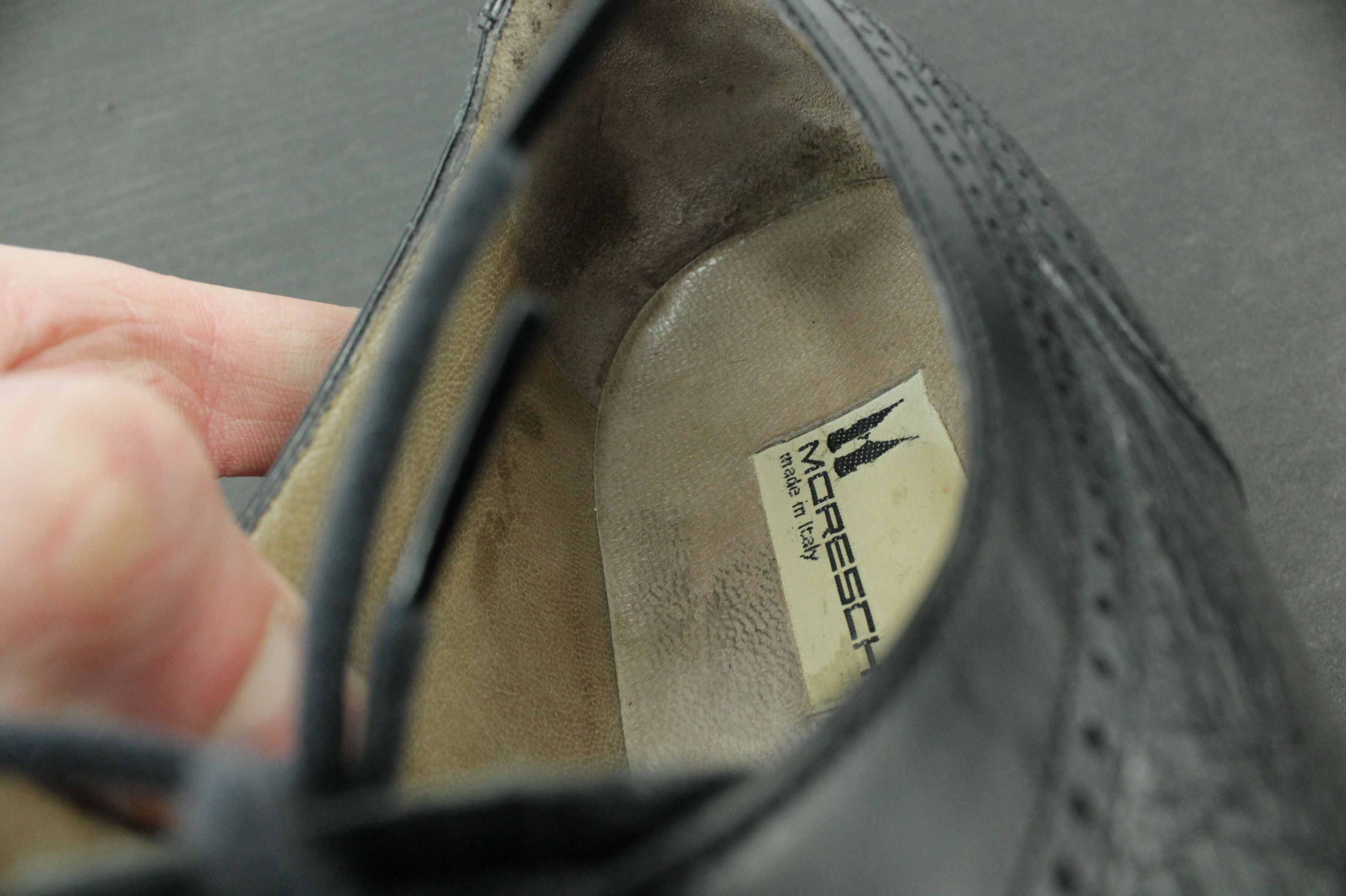 Moreschi Moreschi Black Leather Lace Up Oxford Brogue Formal Shoes Size US 9 / EU 42 - 8 Thumbnail