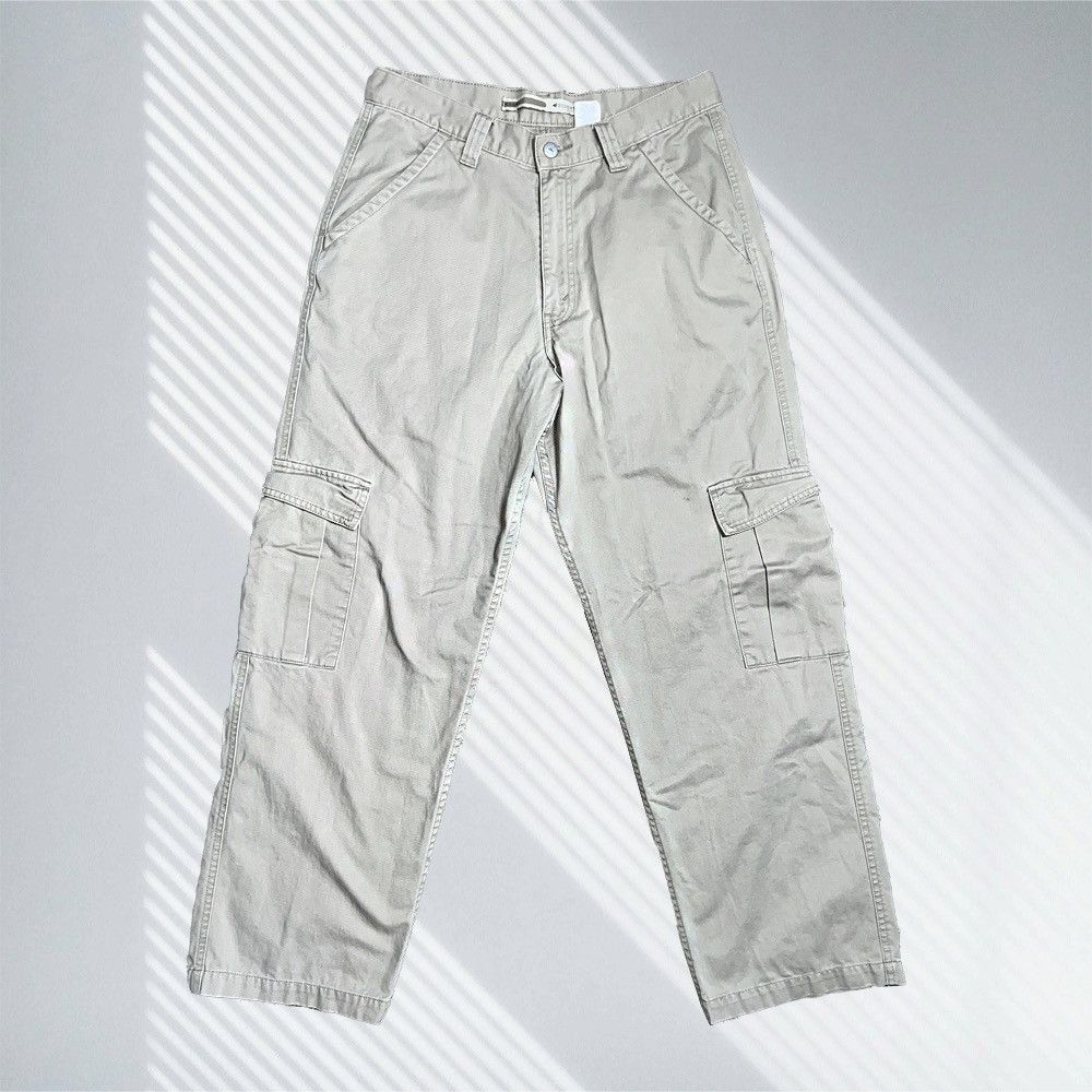 VTG Levis Silvertab Khaki Beige Baggy Carpenter Skater Wide