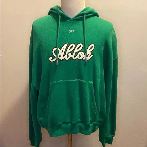 Other Oversize Football Logo Graphic Hoodie in College Green Size M / US 6-8 / IT 42-44 - 1 Thumbnail