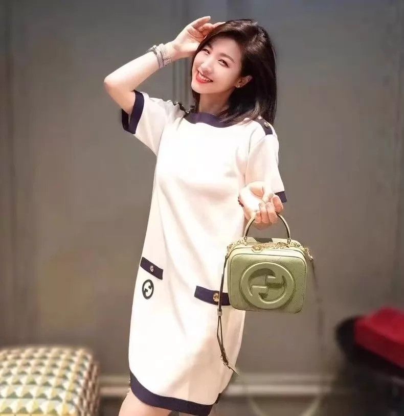 Gucci Gucci 23 colour-blocked double G logo embroidery cotton sh Size XS / US 0-2 / IT 36-38 - 9 Thumbnail