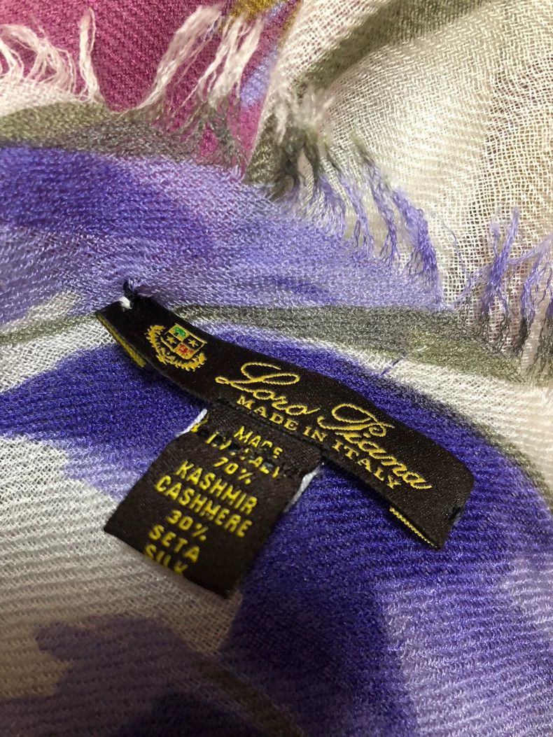 Loro Piana LORO PIANA size os Black standard series cashmere silk larg Size ONE SIZE - 2 Thumbnail
