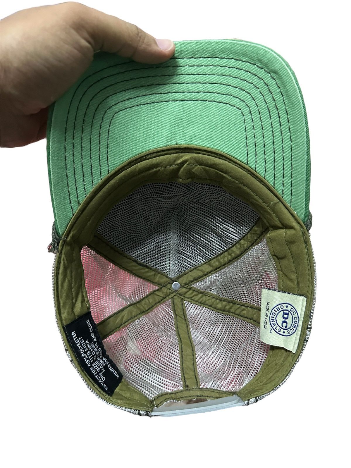 DC Comics Faded Design DC Comics with “green lantent logo” Hat Size ONE SIZE - 6 Thumbnail