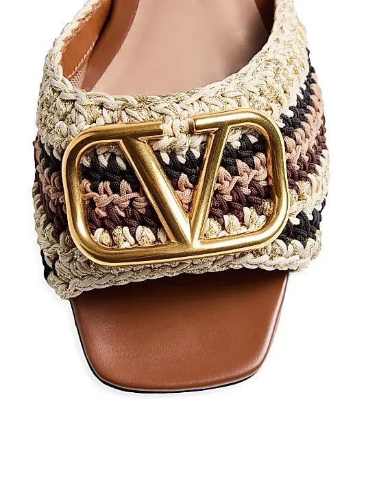 Valentino os11x0126 VLogo Signature Slide Sandals in Multicolor Size US 9 / IT 39 - 4 Thumbnail