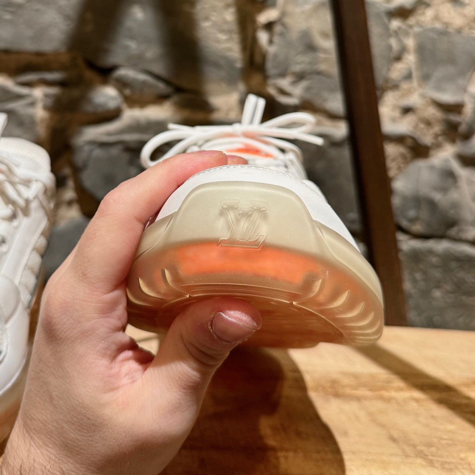 Louis Vuitton Louis Vuitton x Lucien Clark White Leather "A View" Sneakers Size US 8.5 / EU 41-42 - 4 Thumbnail