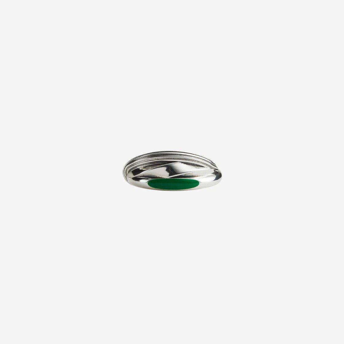 o1n1vont0325 Size: 21 / Trio Ring in Silver/Green