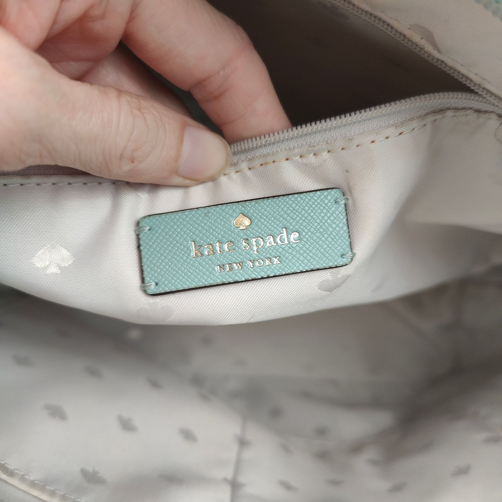 Kate Spade Kate Spade Dana Tote Bag Mint Green Daisy Floral Print Size ONE SIZE - 12 Thumbnail