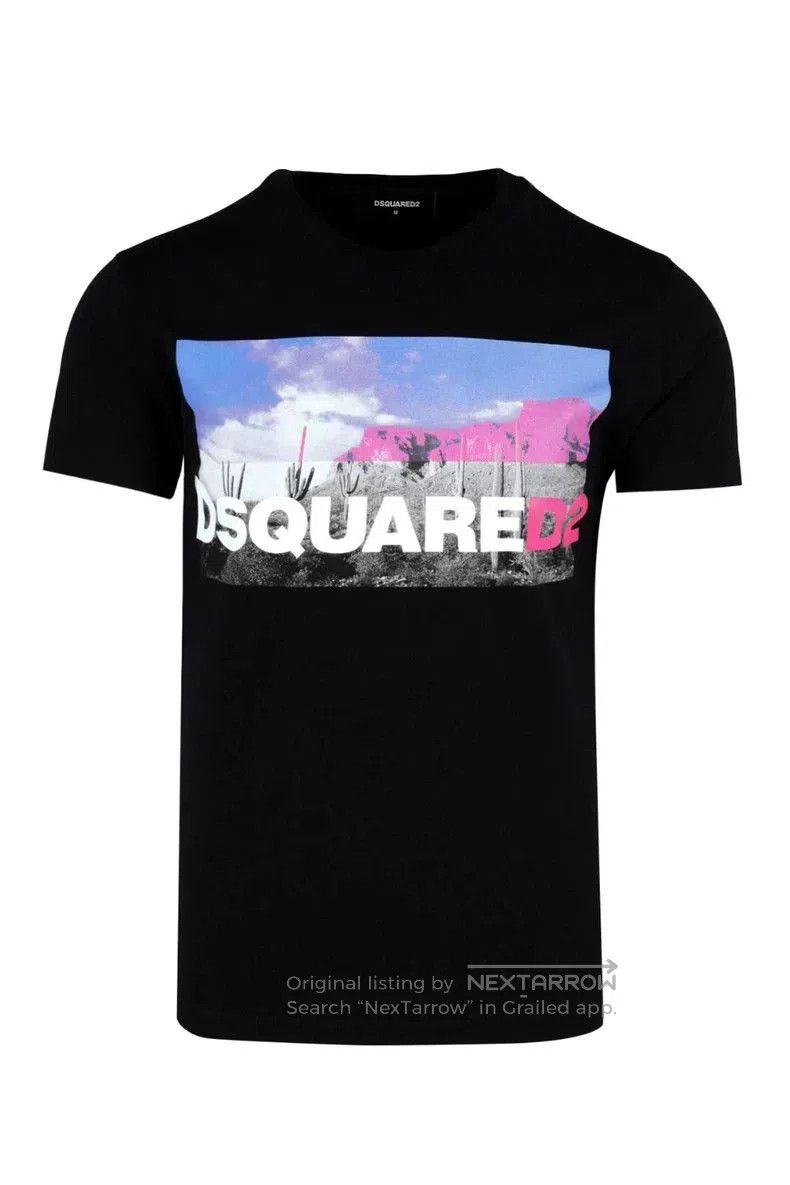 Dsquared2 Dsquared2 Black Graphic Short Sleeve T. Size US XL / EU 56 / 4 - 1 Thumbnail