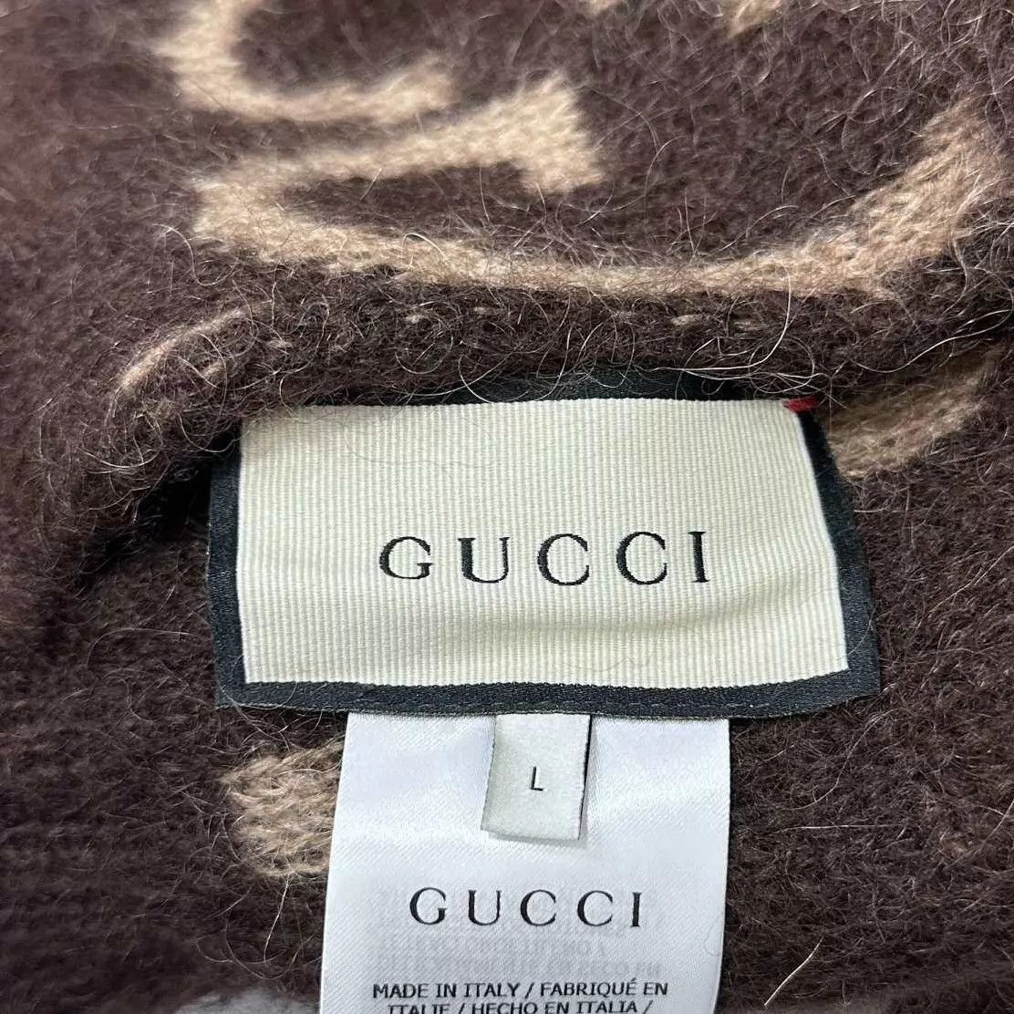Gucci GUCCI caramel jacquard allover double-face card L Size L / US 10 / IT 46 - 7 Thumbnail