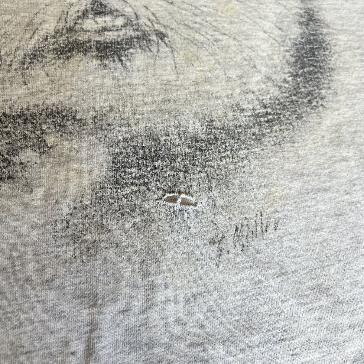 Vintage Vintage 1990s Animal World Otter Face Zoo Graphic Faded Tee Size US L / EU 52-54 / 3 - 3 Thumbnail