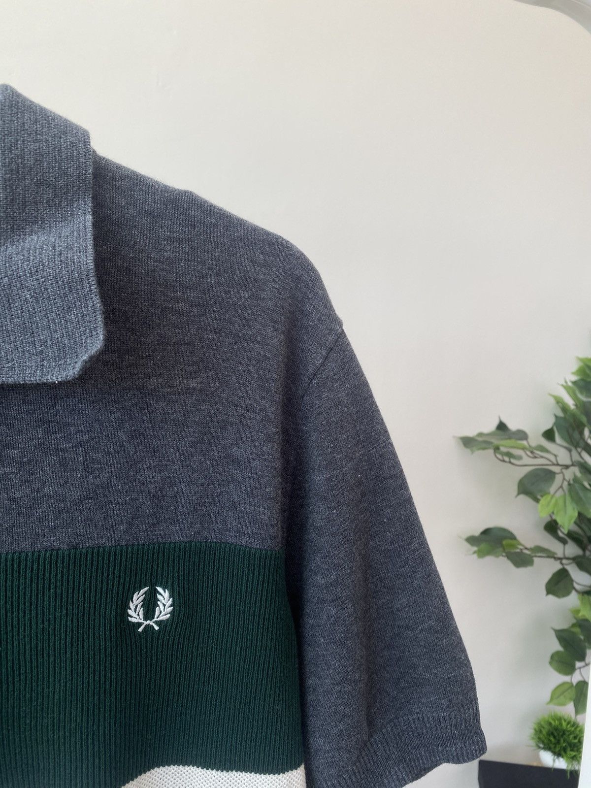 Fred Perry Vintage Fred Perry Panel Pique Zip-Neck Polo Shirt Size US XL / EU 56 / 4 - 7 Thumbnail