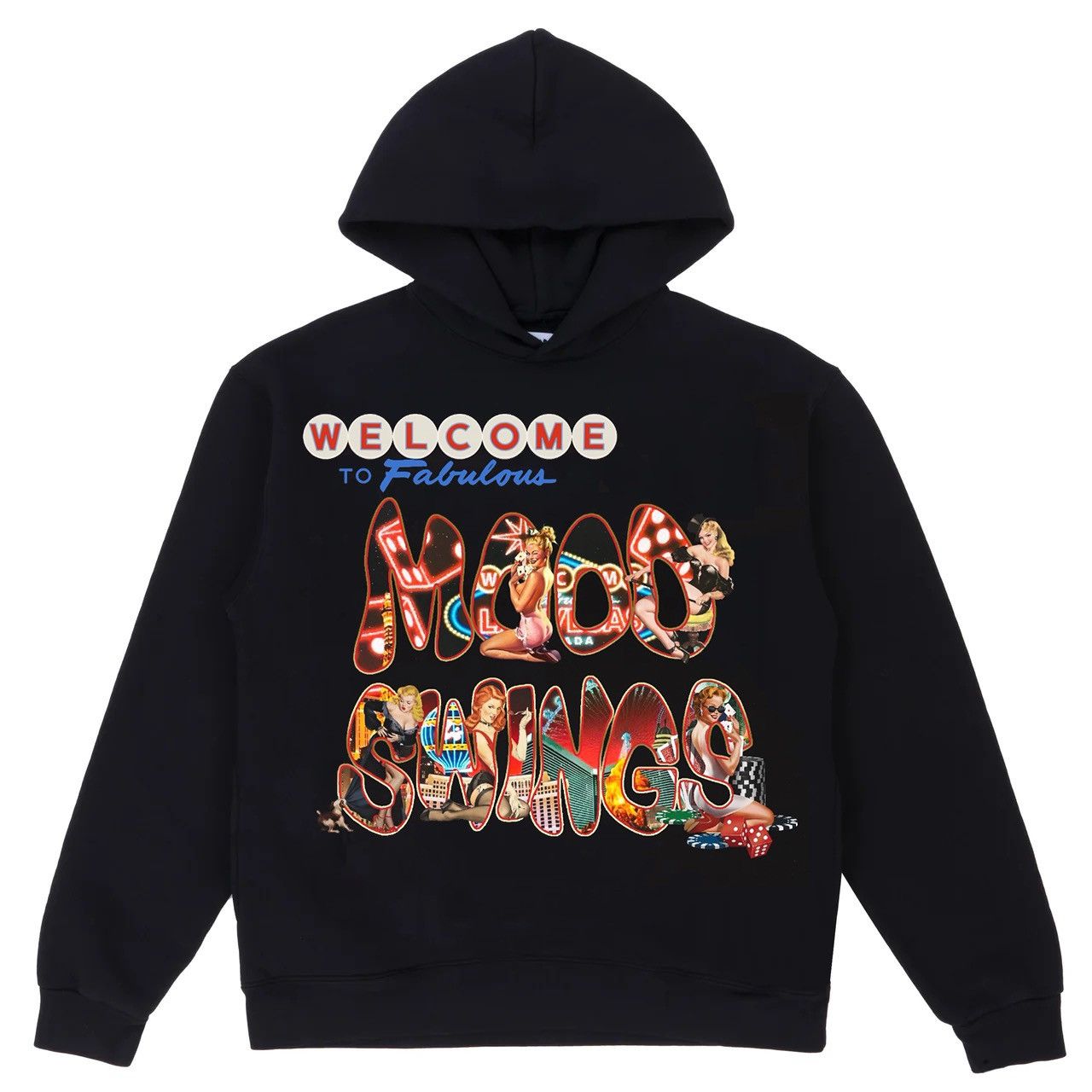 image of Mood Swings Las Vegas Exclusive Pop Up Hooded Sweatshirt in Black, Men's (Size Medium)