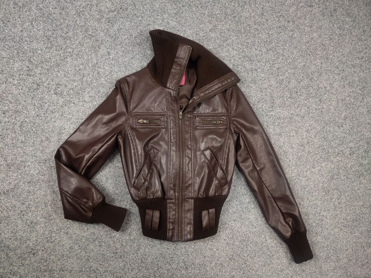 If Six Was Nine Vintage Y2K punk Cropped Leather Zip Jacket LGB JPG Style Size L / US 10 / IT 46 - 10 Thumbnail