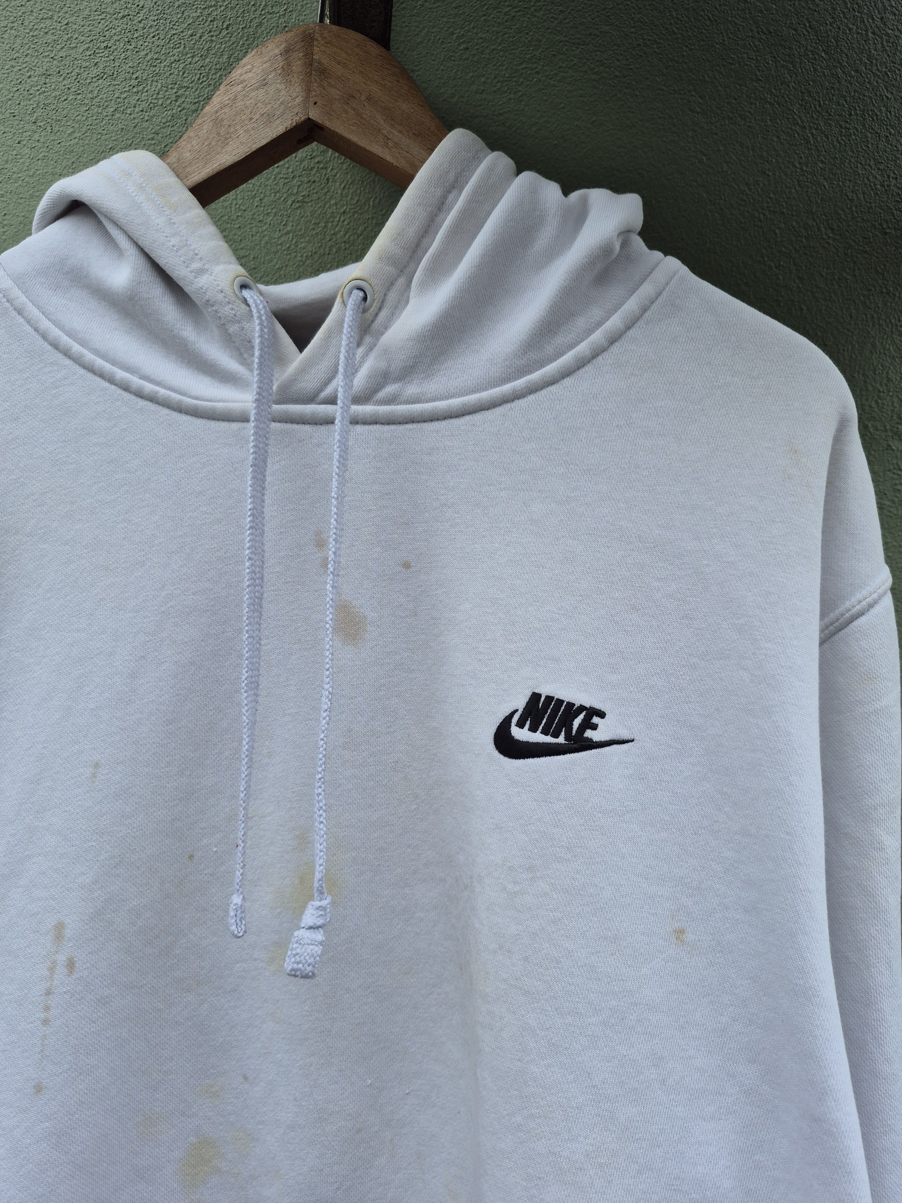 Nike 🔥 Nike Small Swoosh Pullover Hoodie Sweater Sweatshirt Size US XL / EU 56 / 4 - 2 Thumbnail